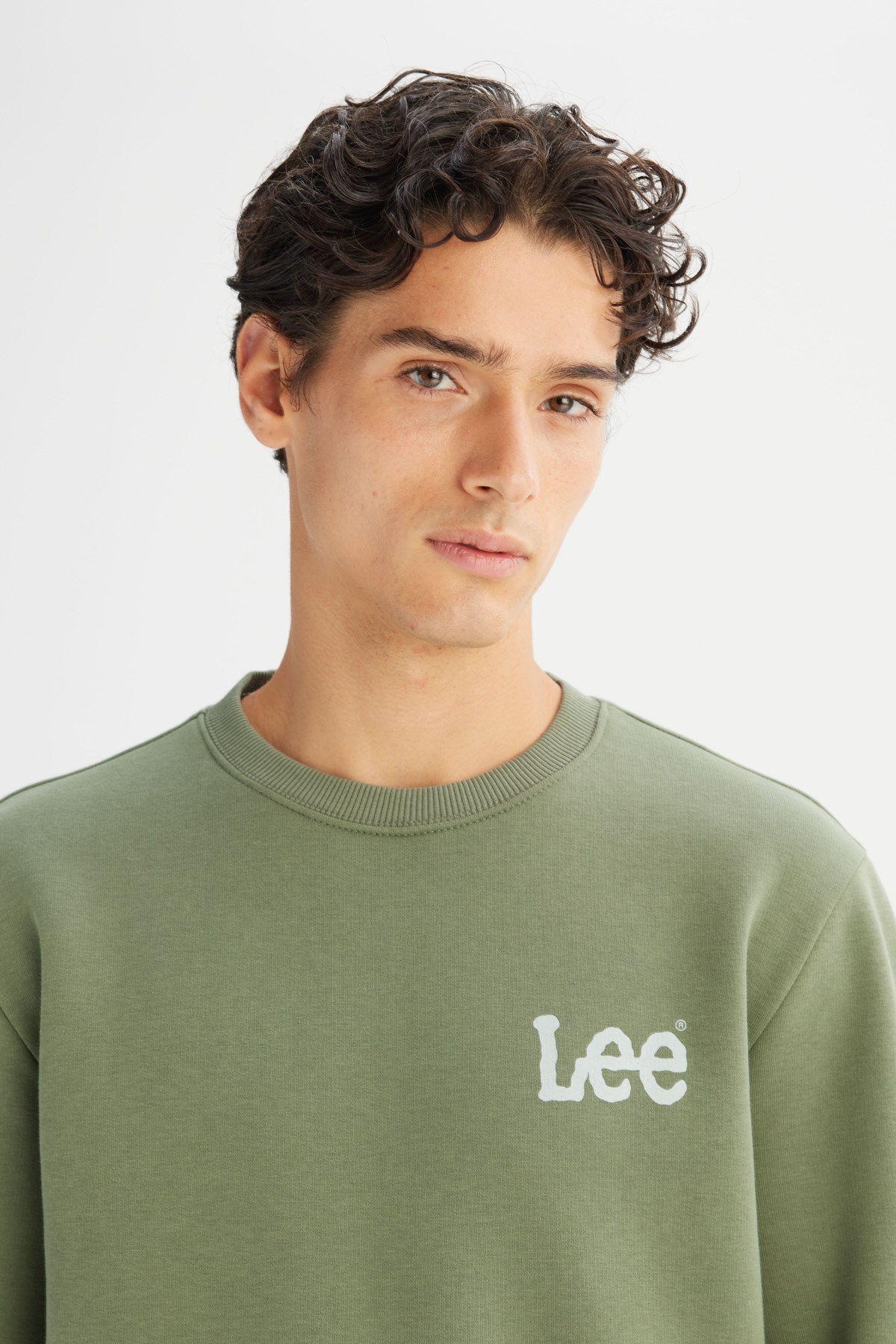 Lee Erkek S-Shirt L2520365904 Olivestone