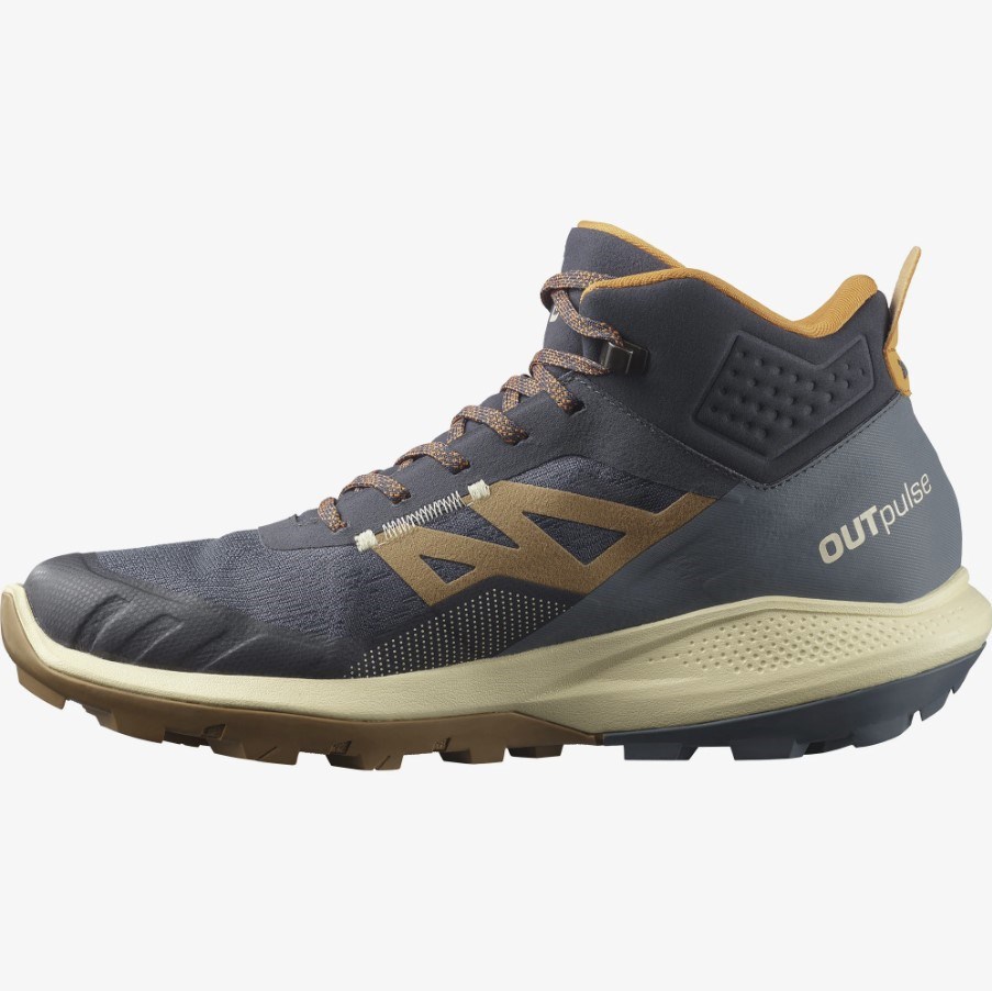 Salomon Erkek Bot L41589500 Ebony/Bleached Sand/Vibrant Orange