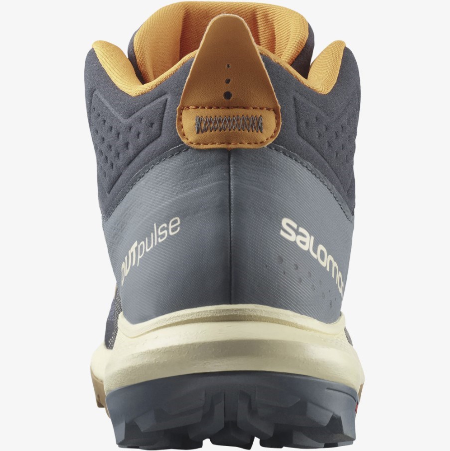 Salomon Erkek Bot L41589500 Ebony/Bleached Sand/Vibrant Orange