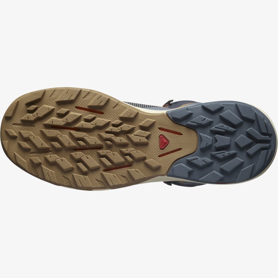 Salomon Erkek Bot L41589500 Ebony/Bleached Sand/Vibrant Orange