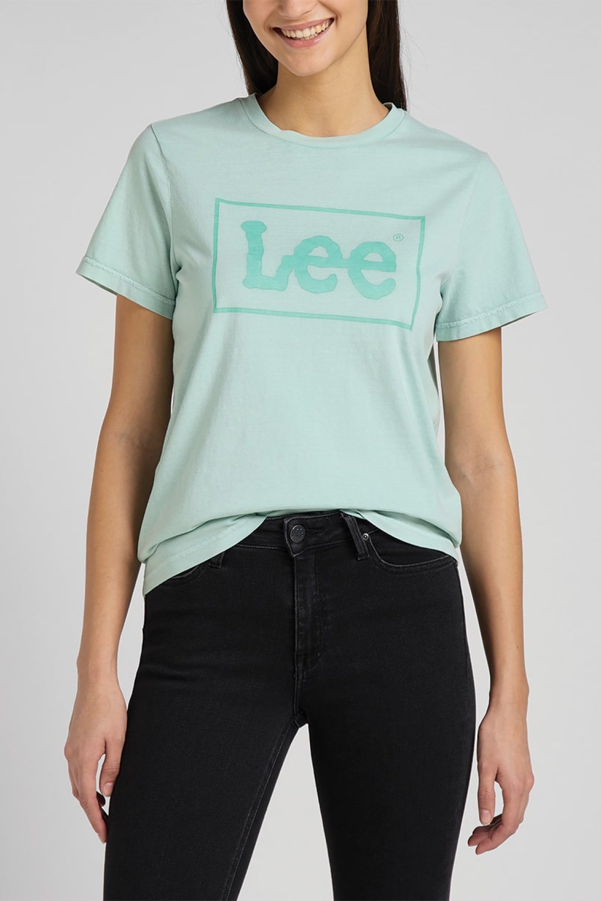 Lee Kadın T-Shirt L44PUZUL Sea Green