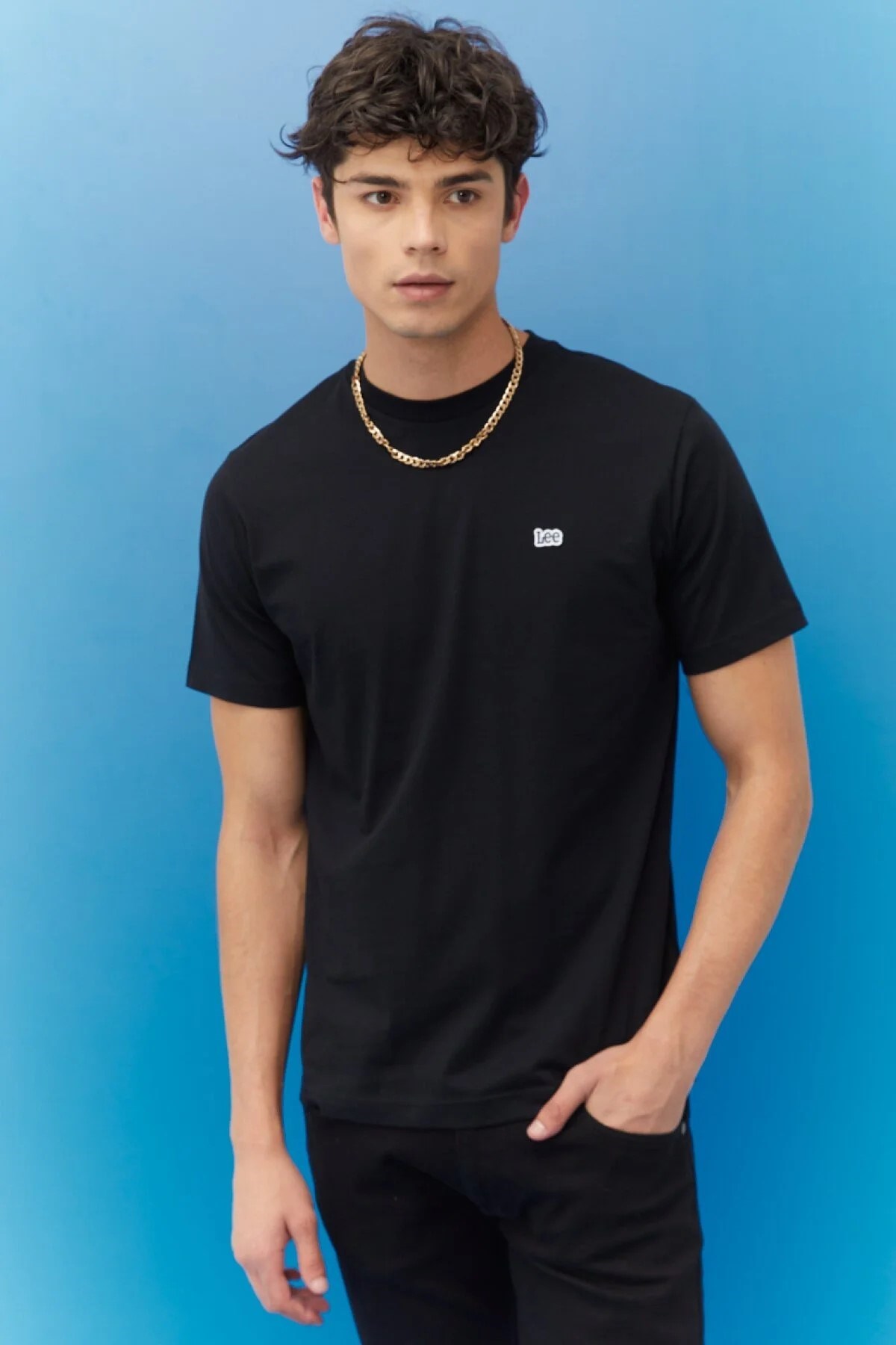 Lee Erkek T-Shirt L60UFQ Black