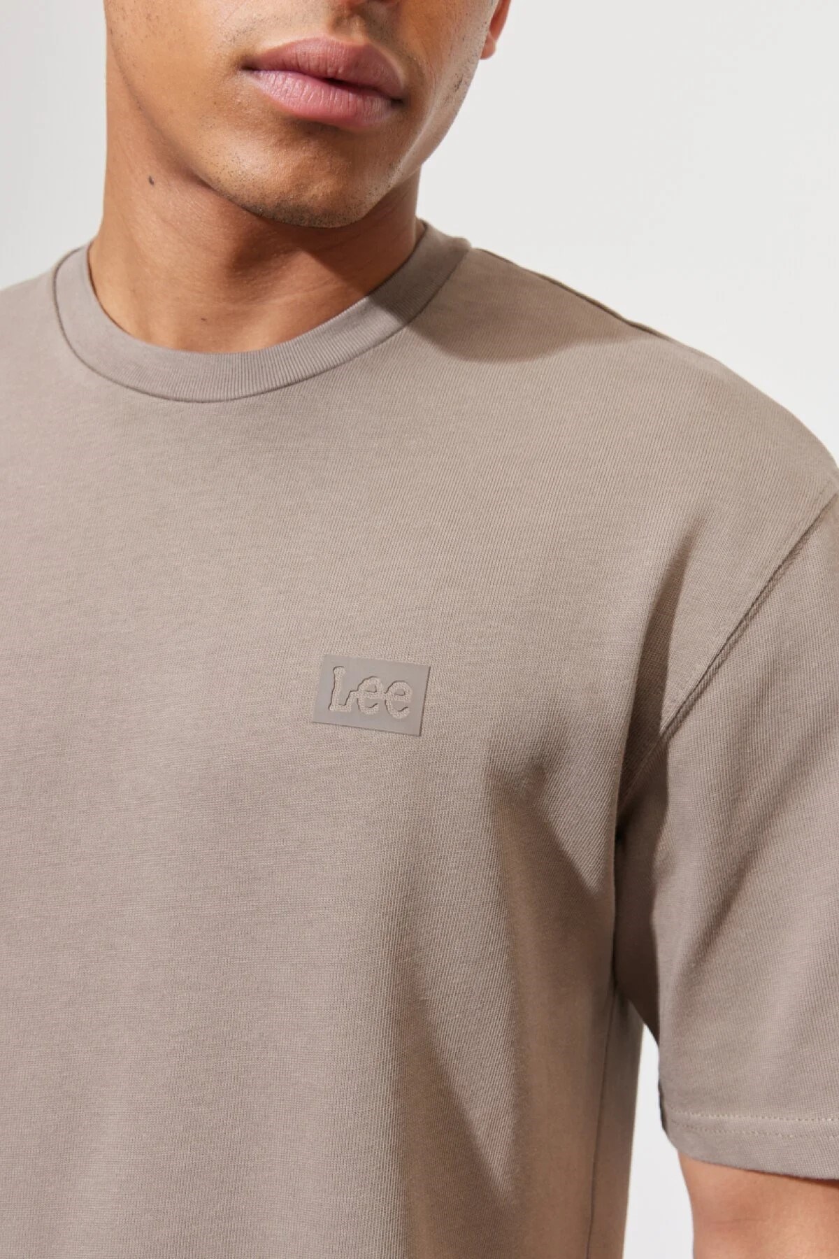 Lee Erkek T-Shirt L65BPZ55 Mid Stone