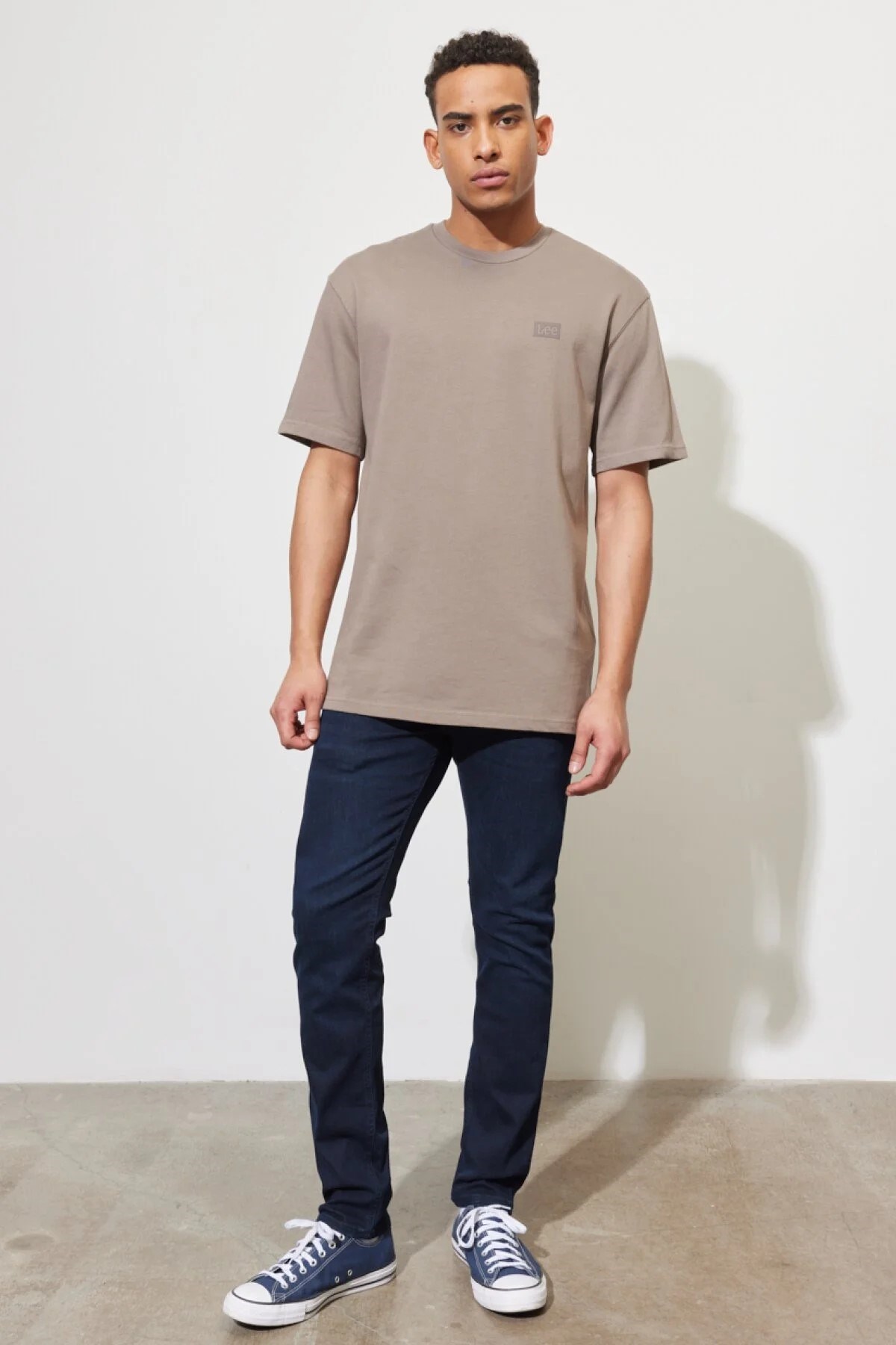 Lee Erkek T-Shirt L65BPZ55 Mid Stone