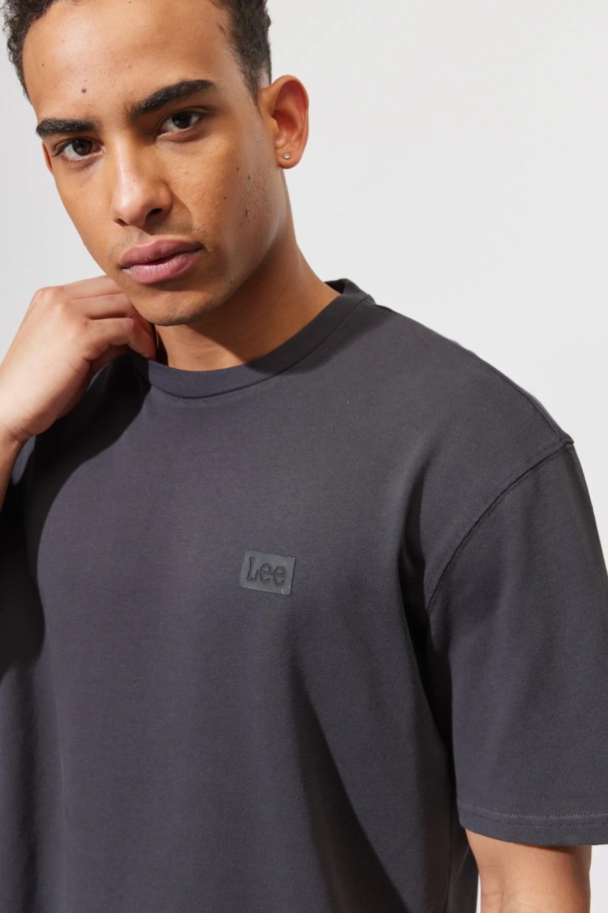 Lee Erkek T-Shirt L65BPZON Washed Black