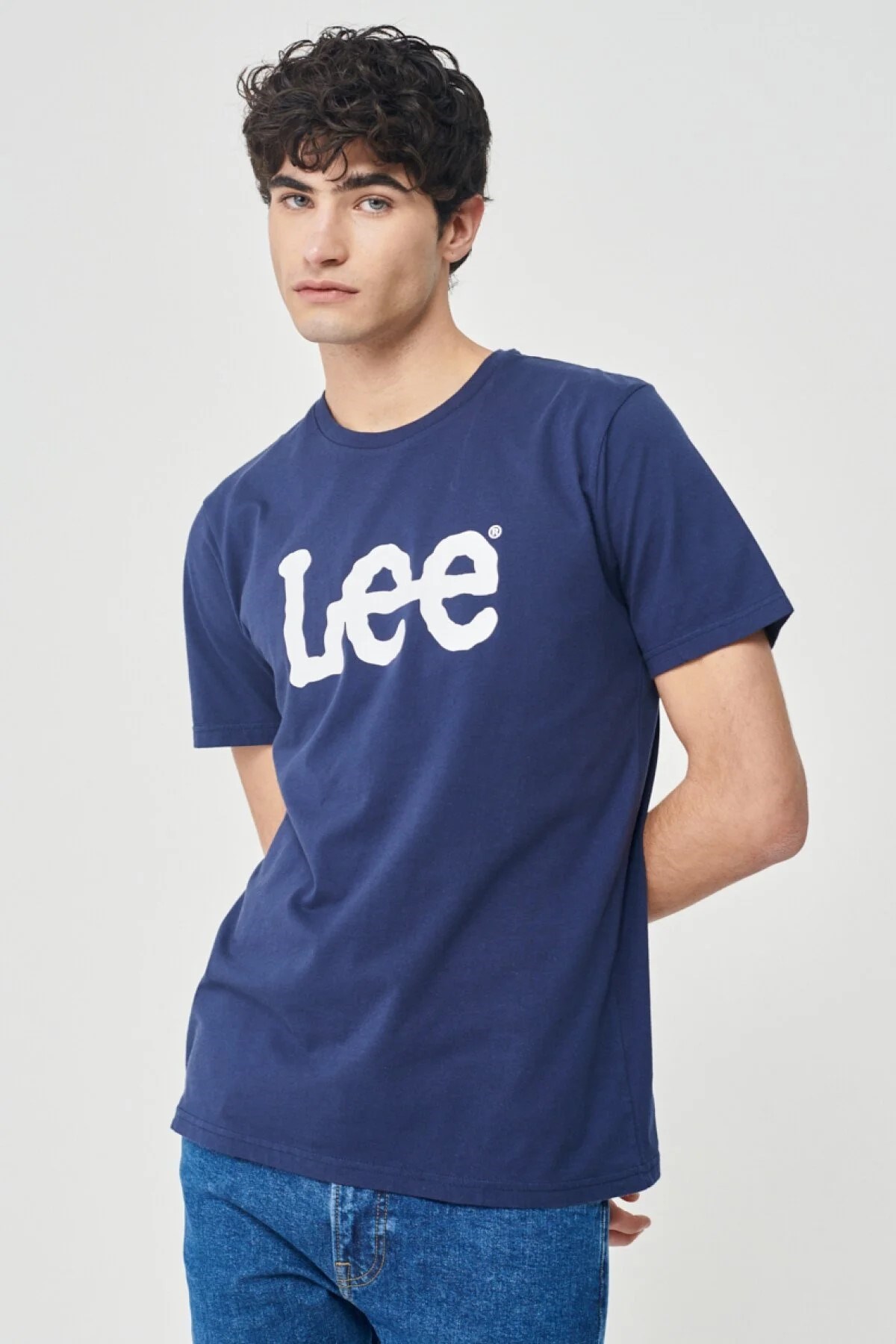 Lee Erkek T-Shirt L65Q Navy