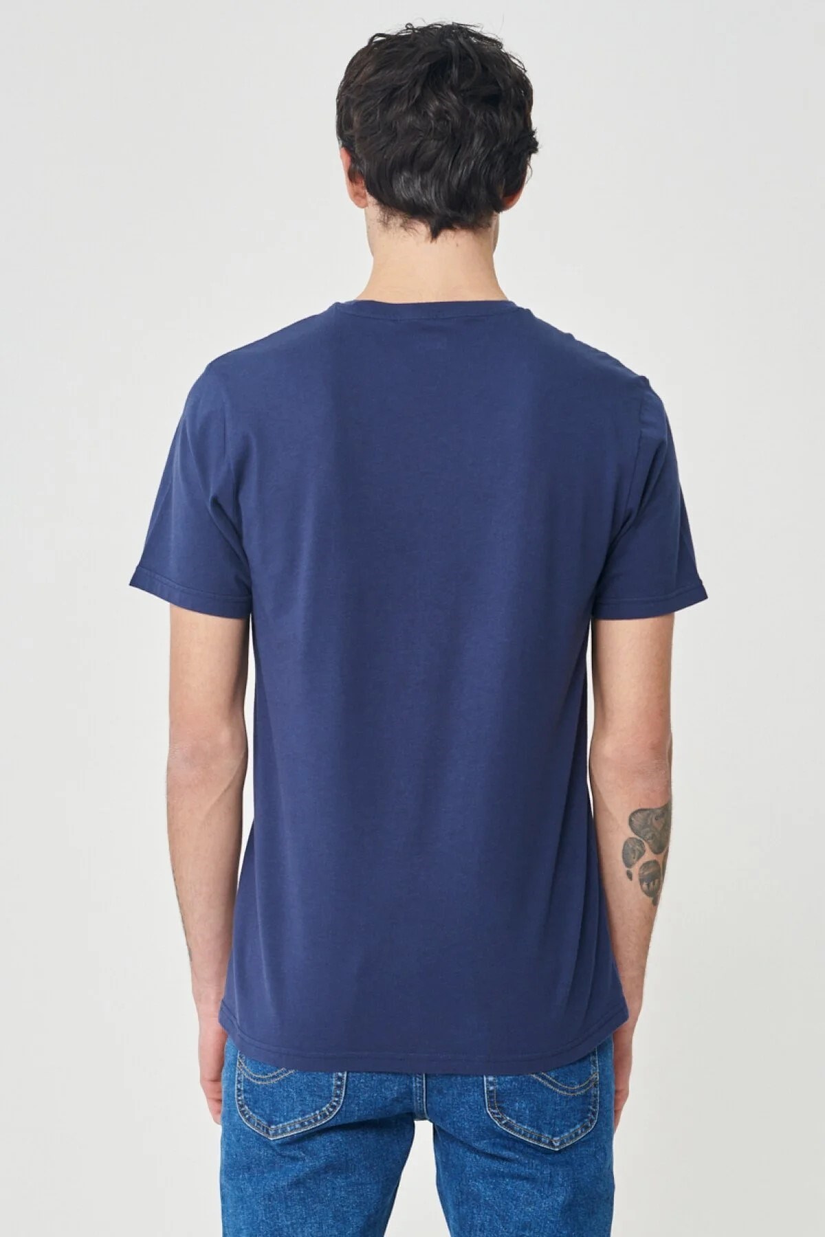 Lee Erkek T-Shirt L65Q Navy