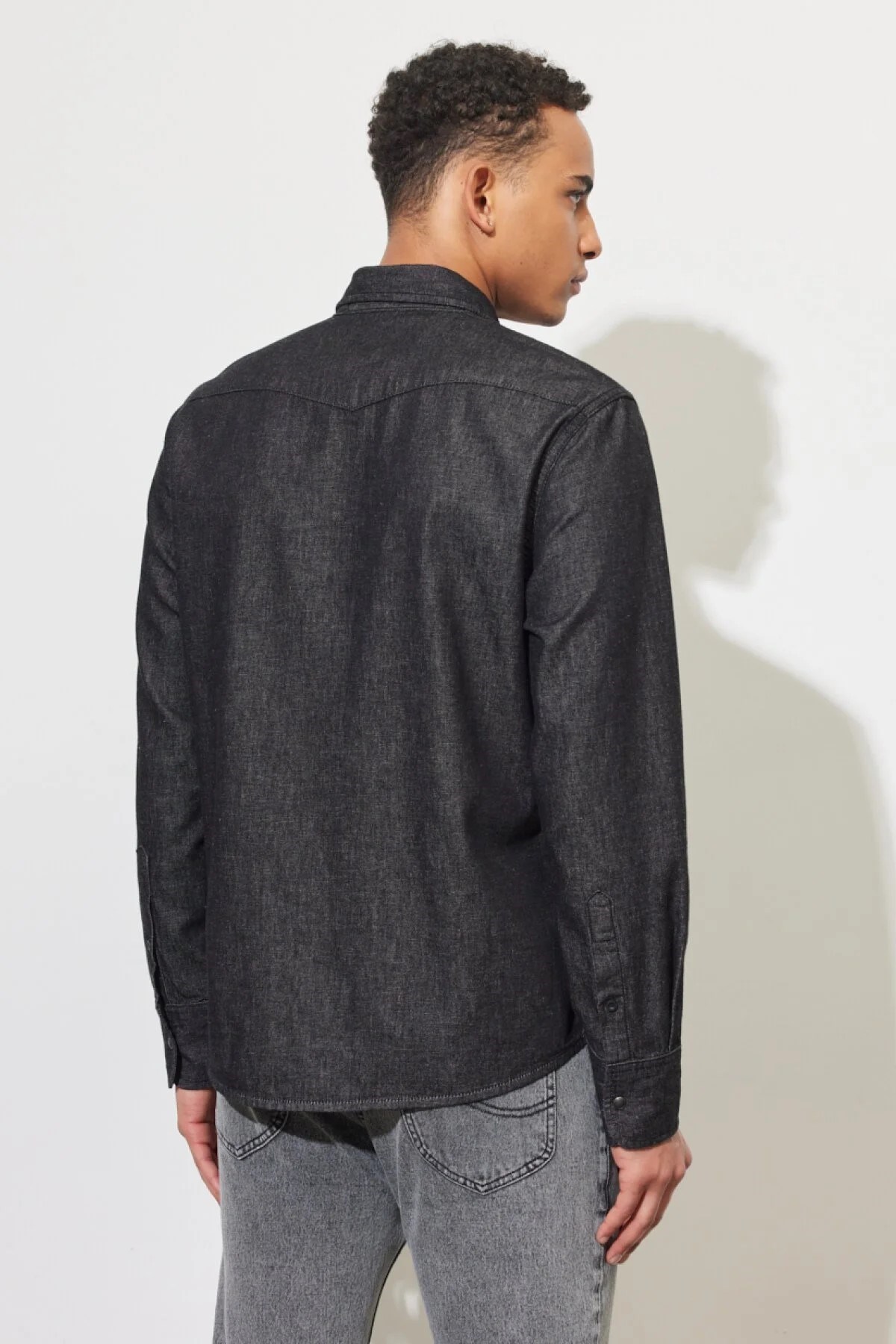 Lee Erkek Gömlek L66WBLON Washed Black