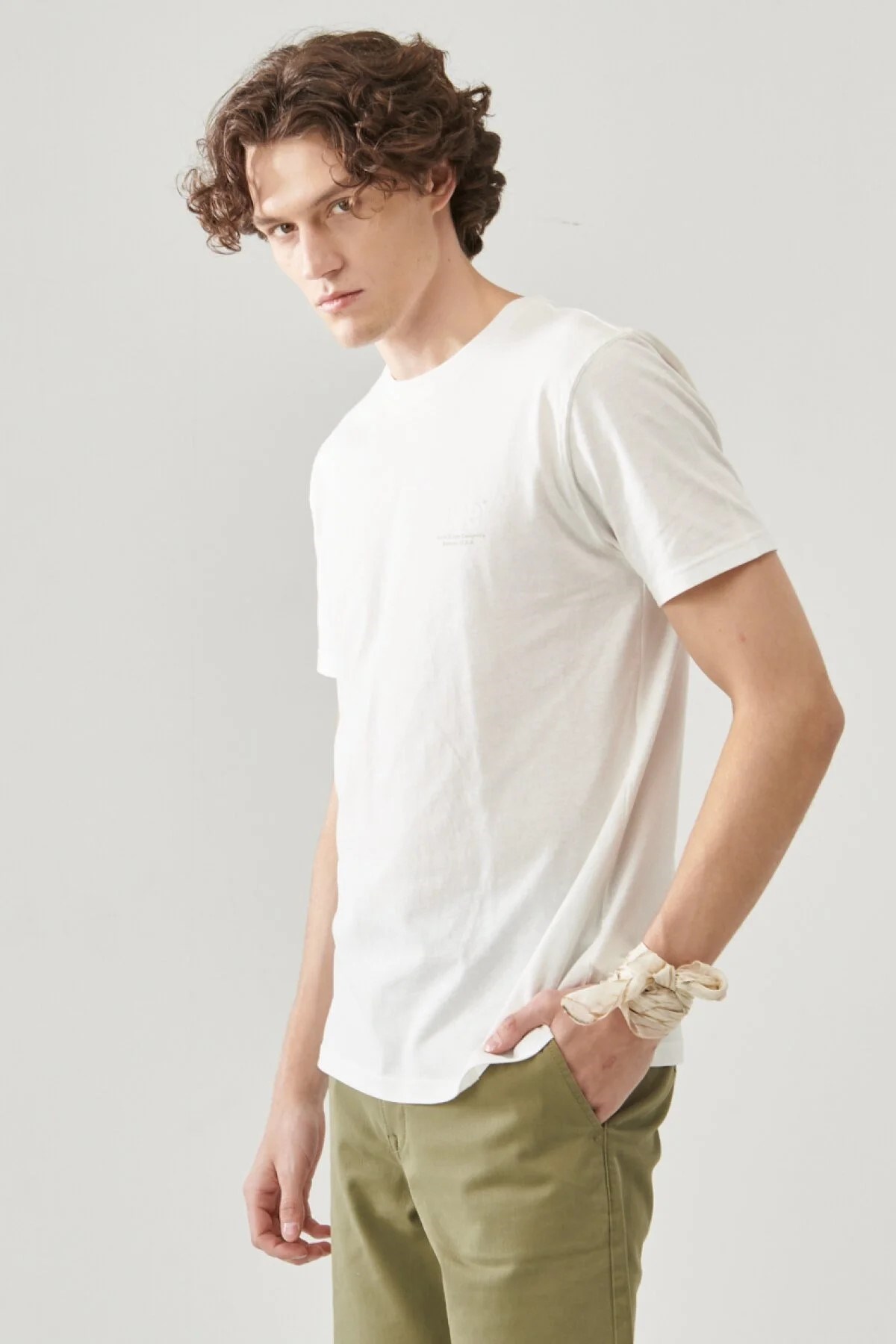 Lee Erkek T-Shirt L68SFELJ Bright White
