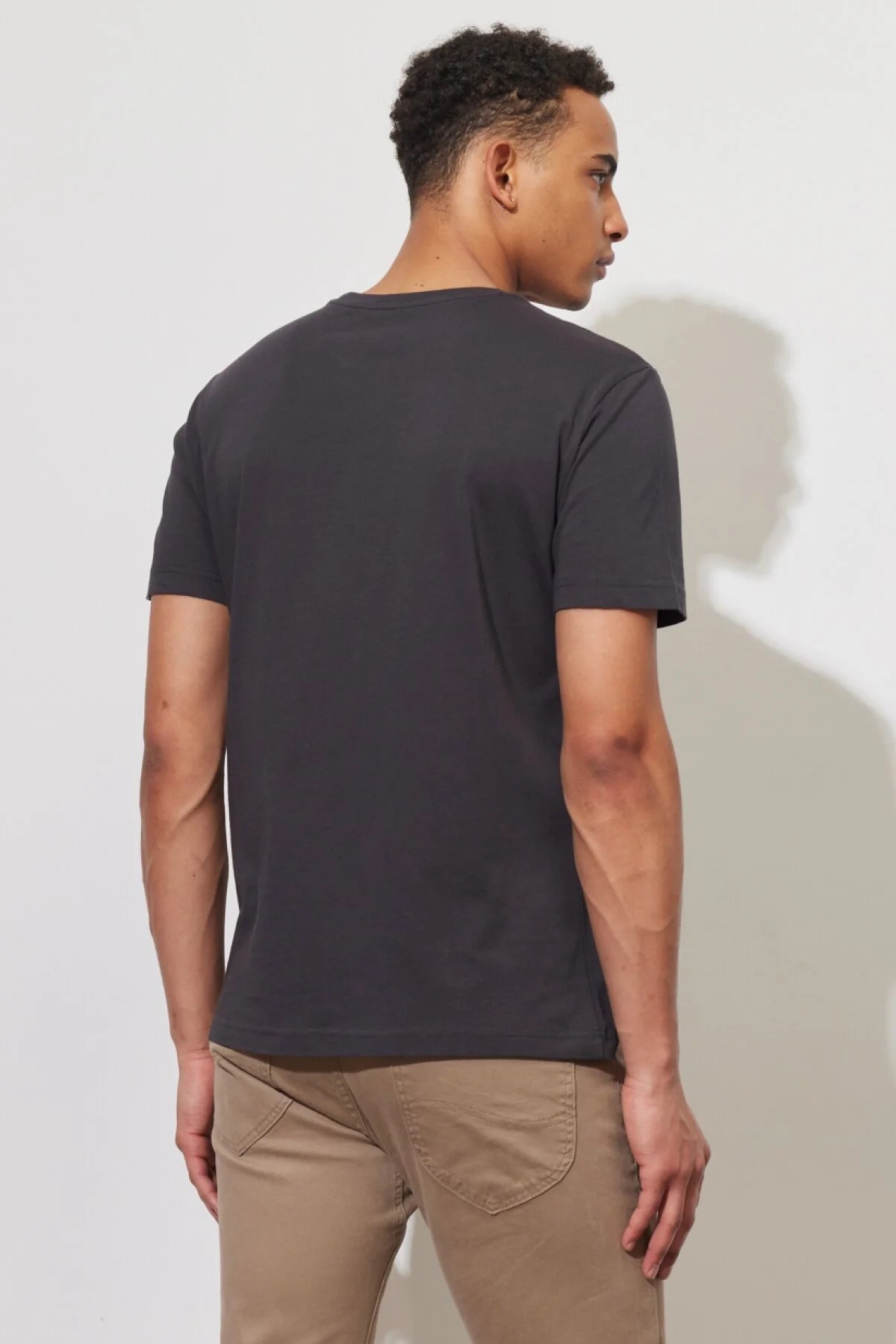 Lee Erkek T-Shirt L68TYSON Washed Black