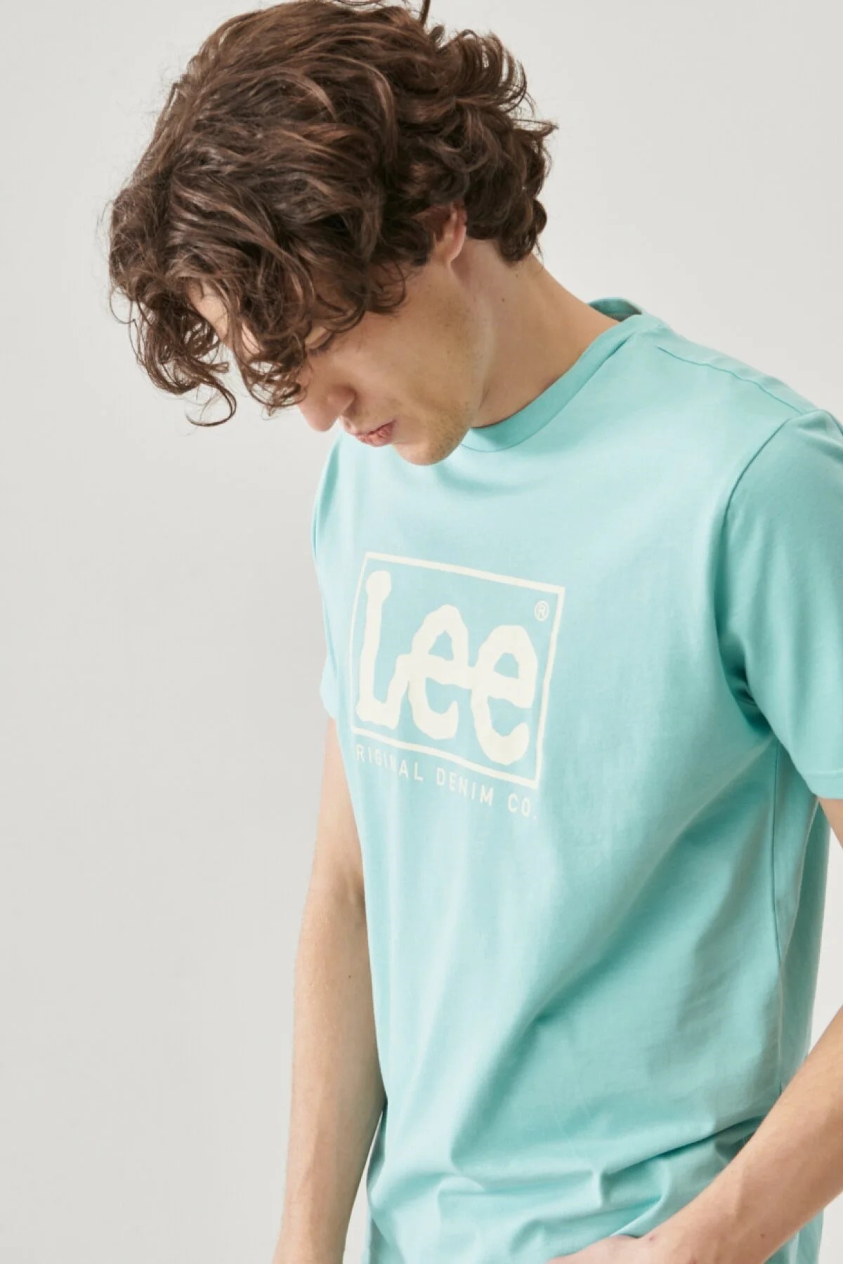 Lee Erkek T-Shirt L68TYSUD Mint Blue