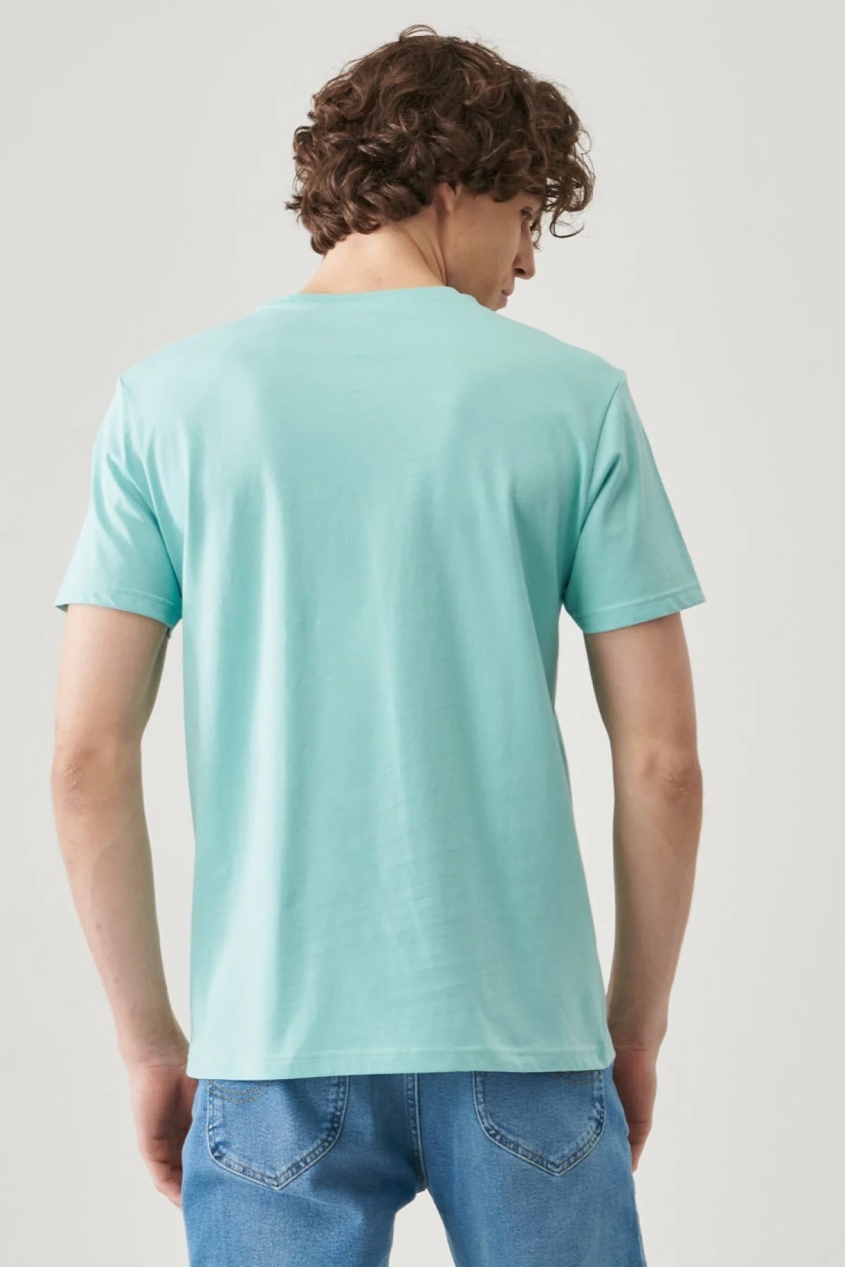 Lee Erkek T-Shirt L68TYSUD Mint Blue