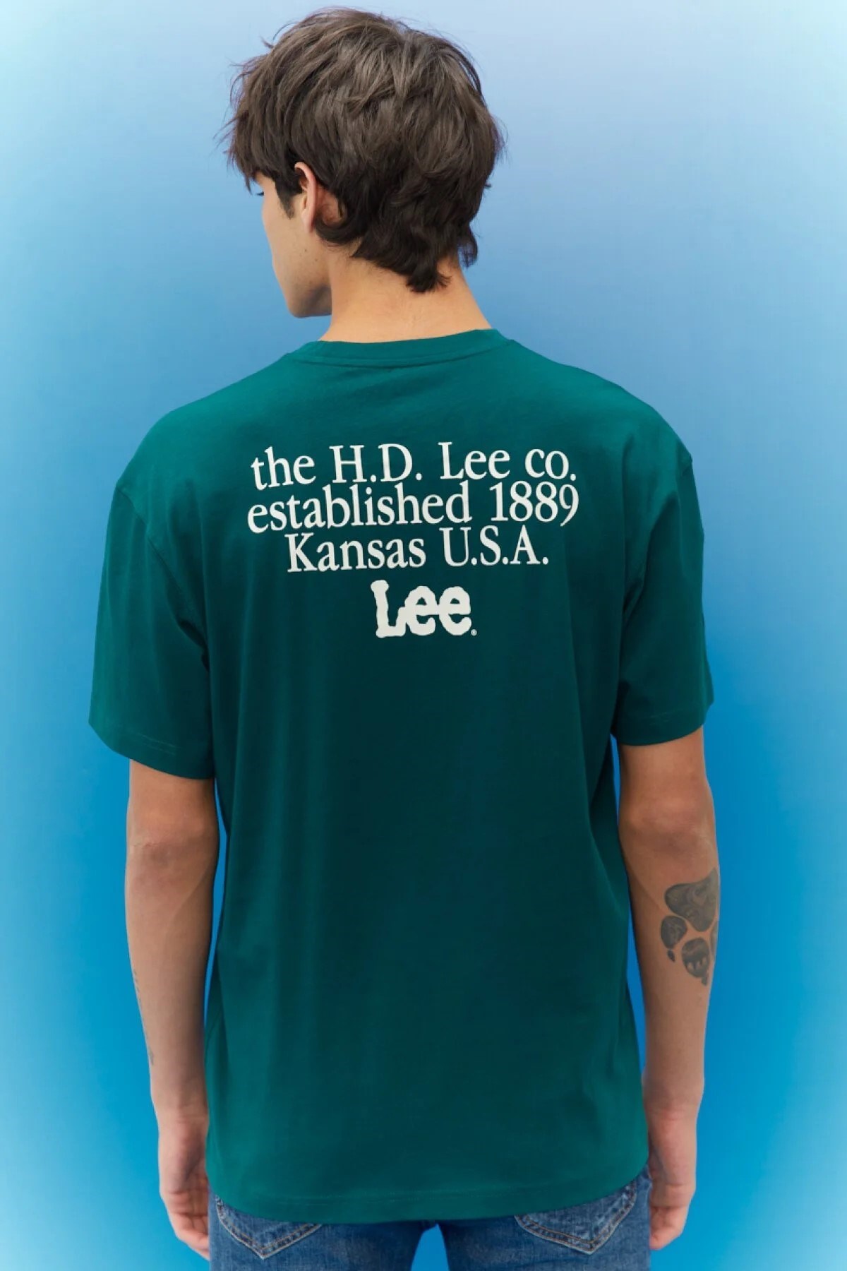 Lee Erkek T-Shirt L68ZFQ9 Esmeralda