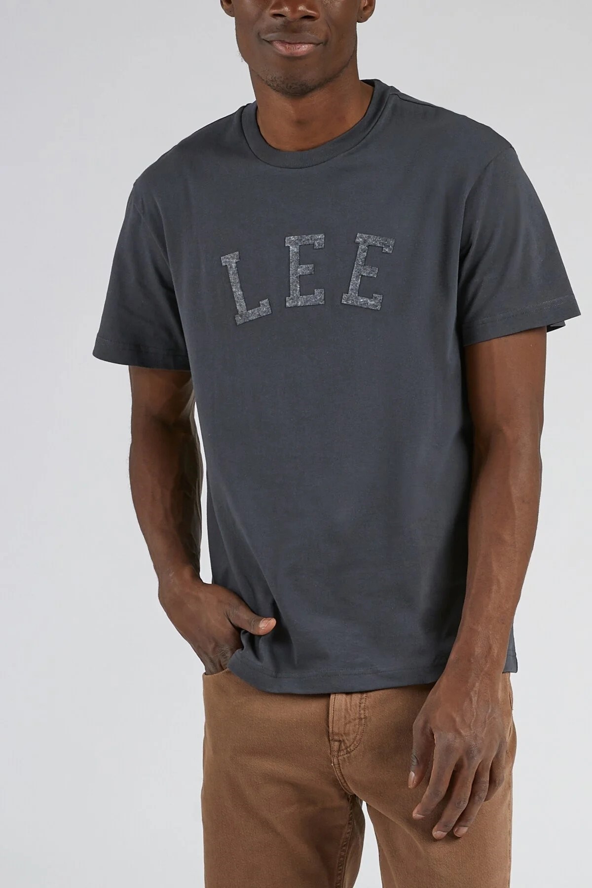 Lee Erkek T-Shirt L69OFEON Washed Black