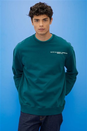 Lee Erkek S-Shirt L84ITJ9 Esmeralda