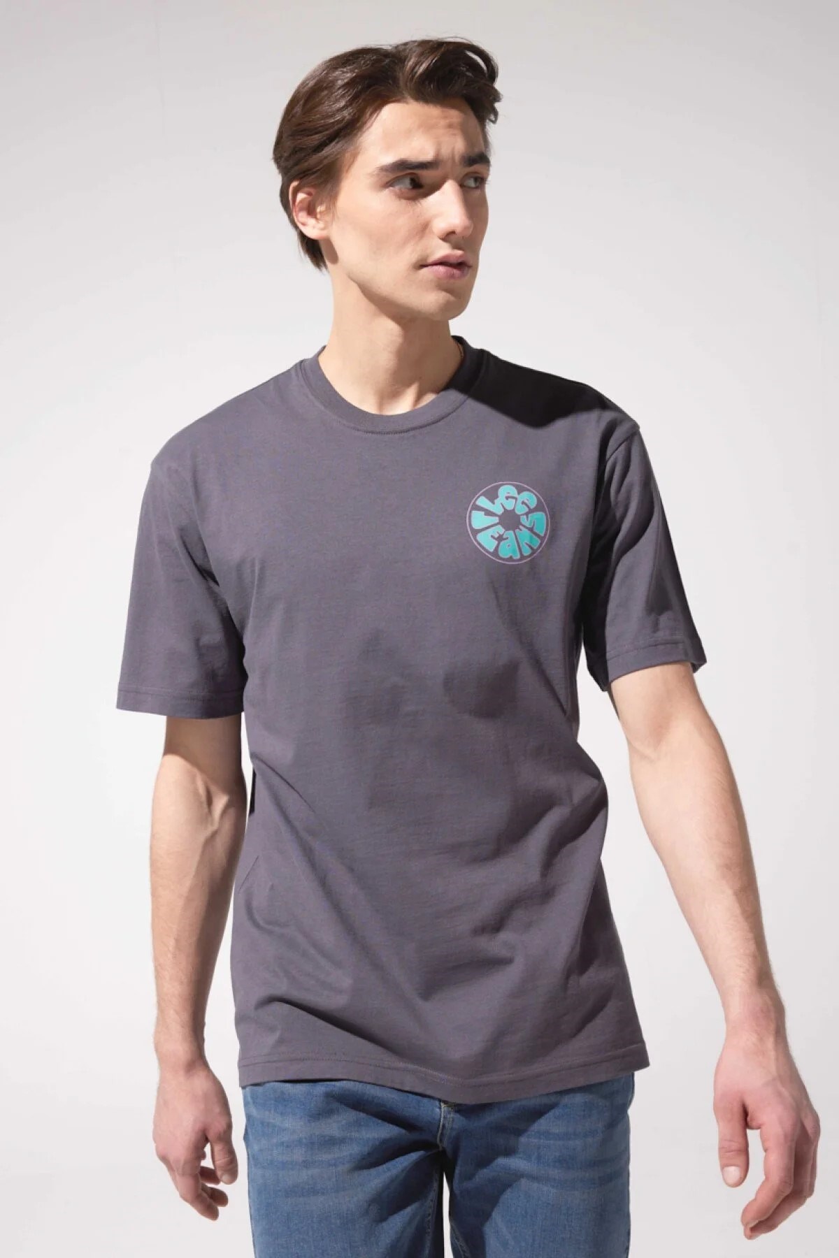 Lee Erkek T-Shirt LL08FEON Washed Black