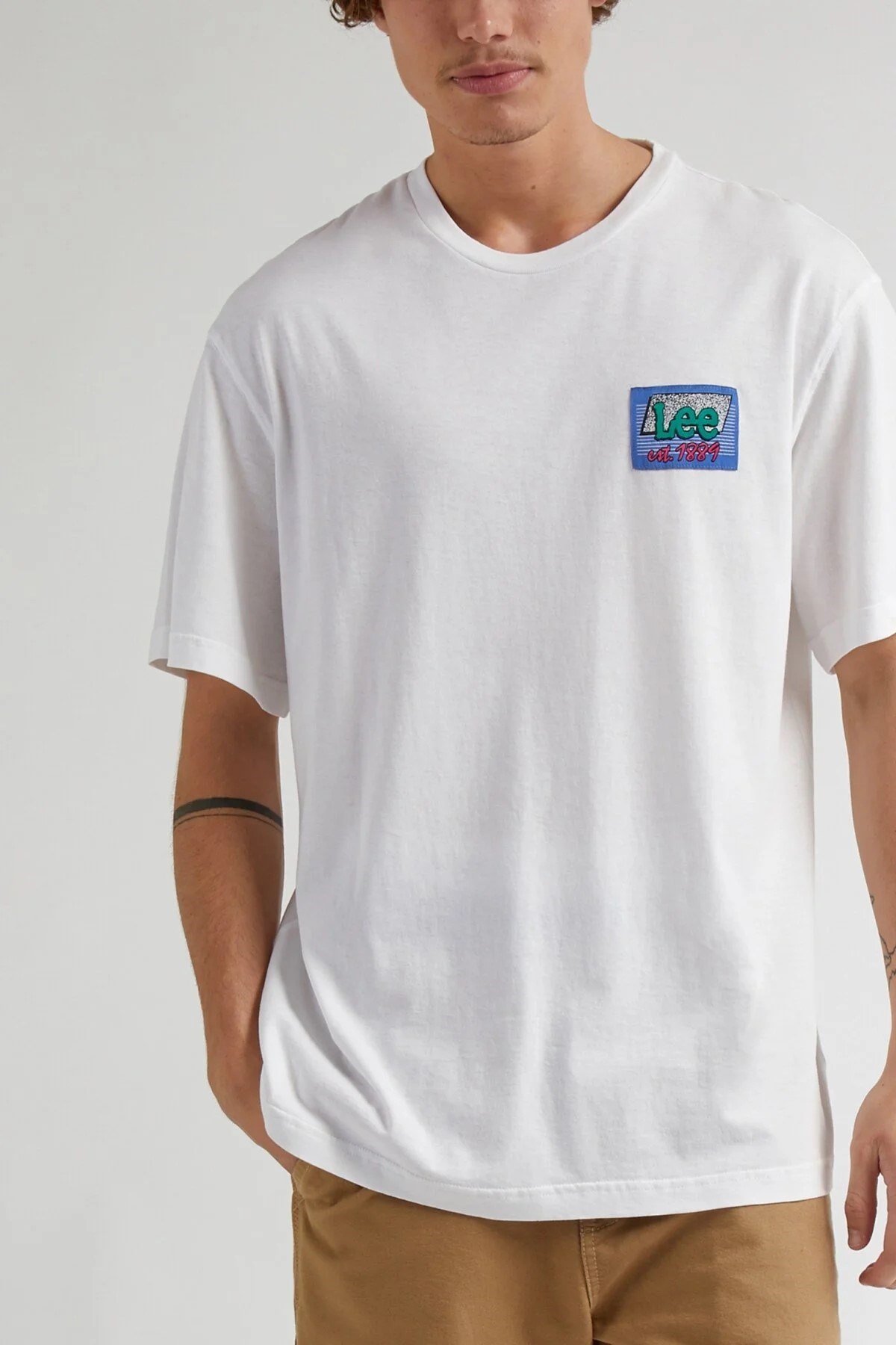 Lee Erkek T-Shirt LL10FELJ Bright White