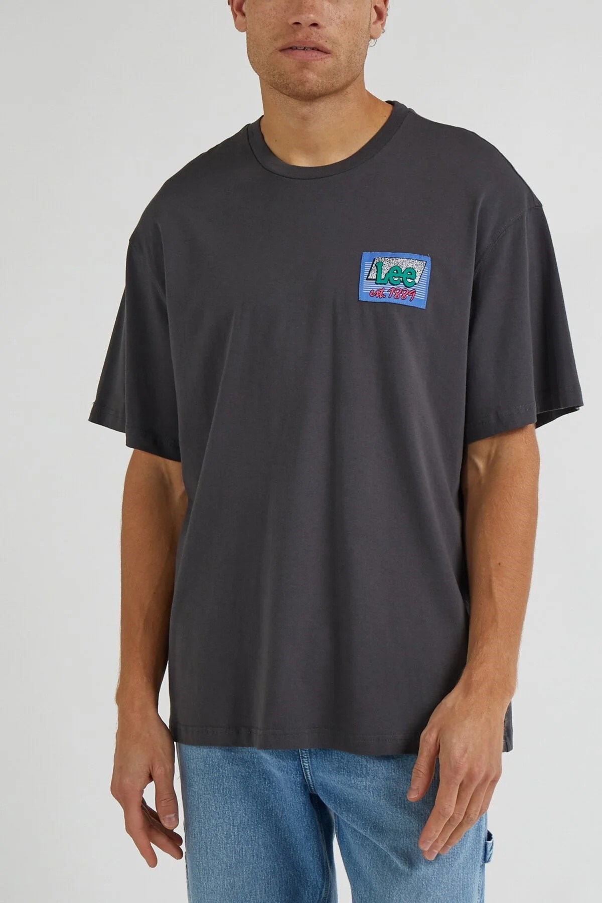 Lee Erkek T-Shirt LL10FEON Washed Black