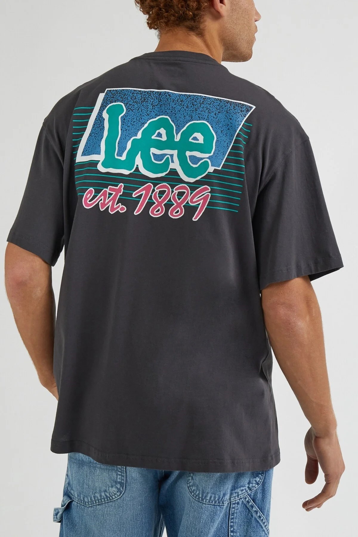 Lee Erkek T-Shirt LL10FEON Washed Black