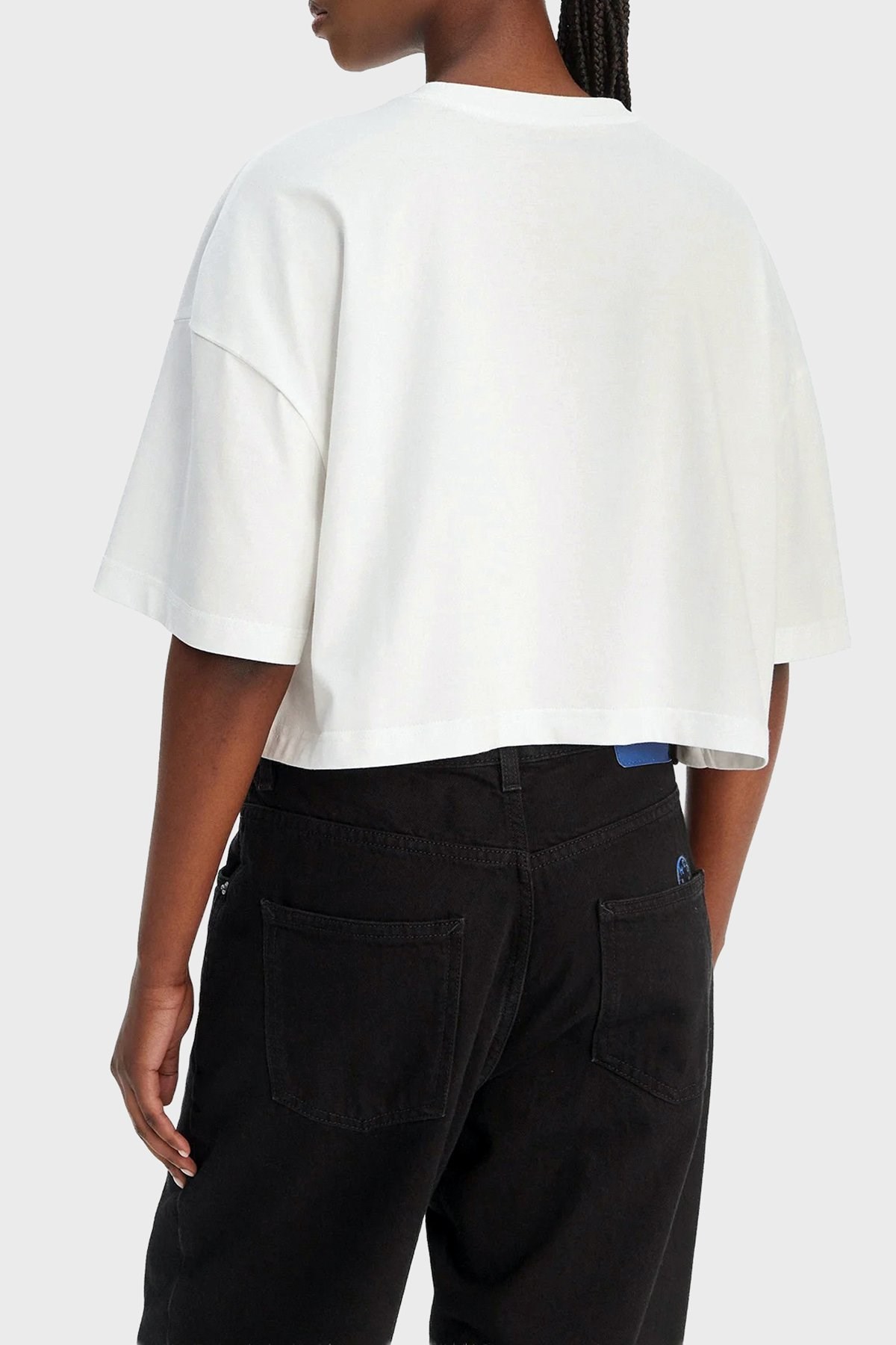 Calvin Klein Kadın T-Shirt LV047F828GYAF Whıte