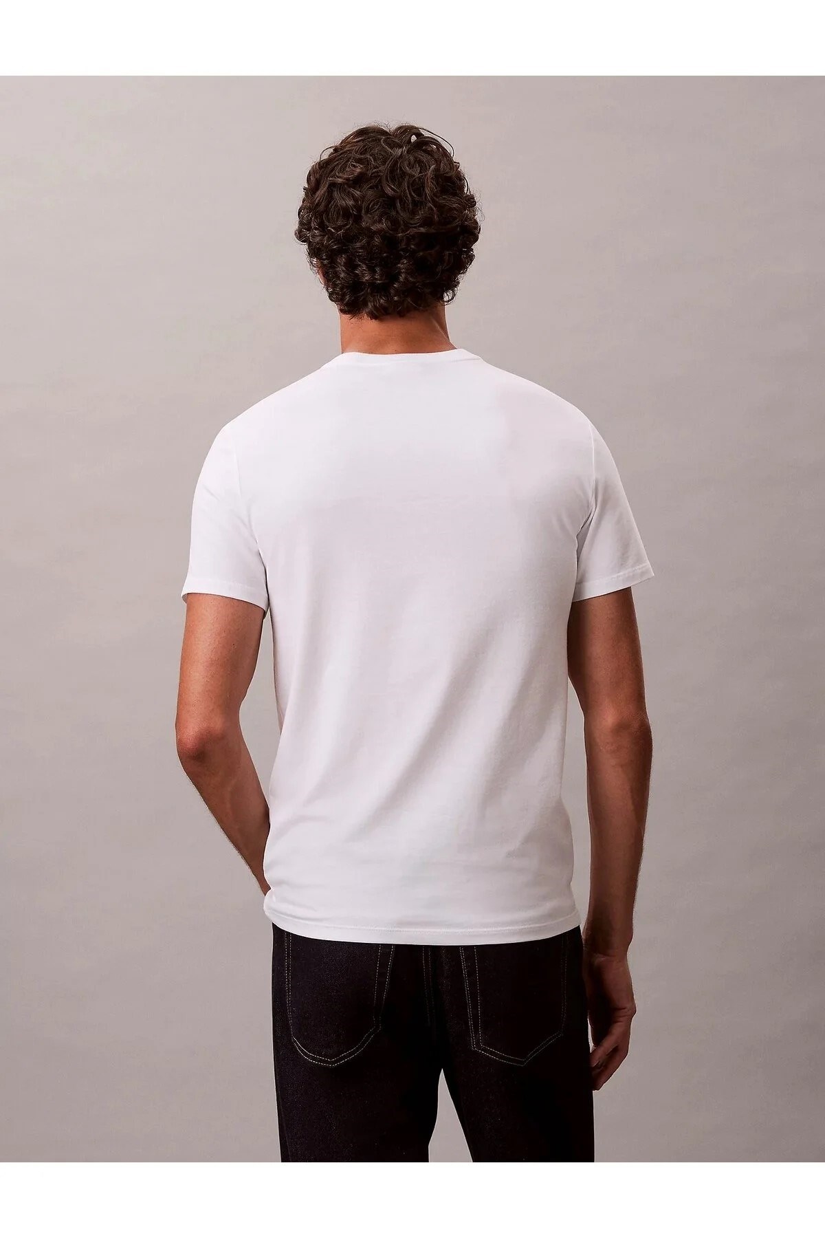 Calvin Klein Erkek T-Shirt LV04LC240GYAF Whıte