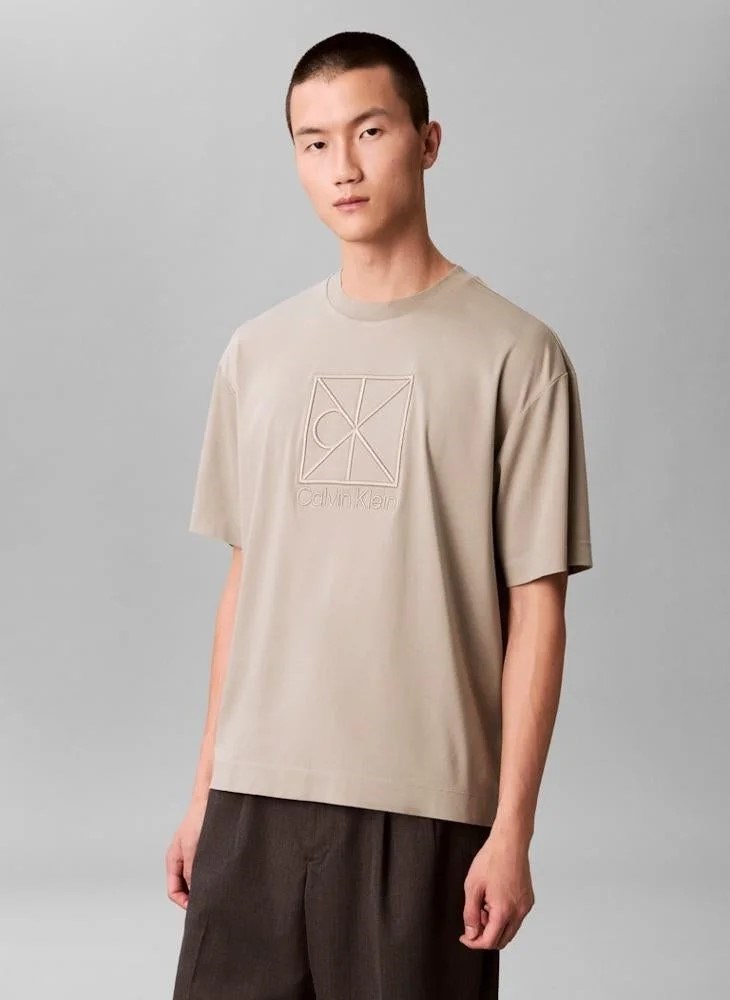 Calvin Klein Erkek T-Shirt LV04LE200G2GB Forest Fog