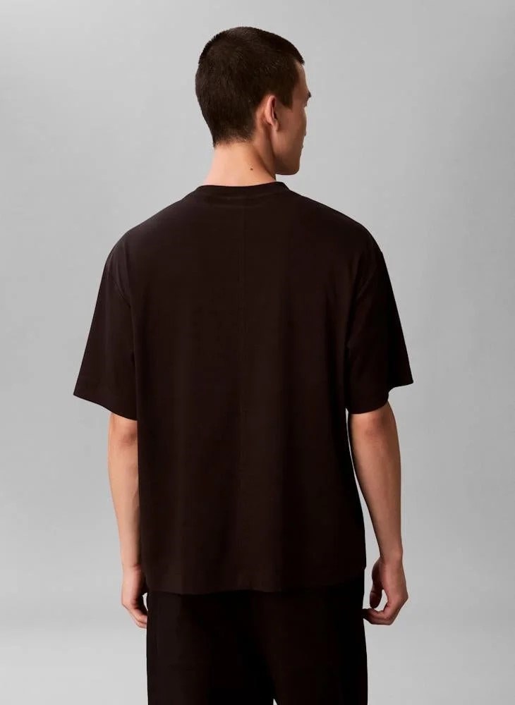 Calvin Klein Erkek T-Shirt LV04LE200GUB1 Black