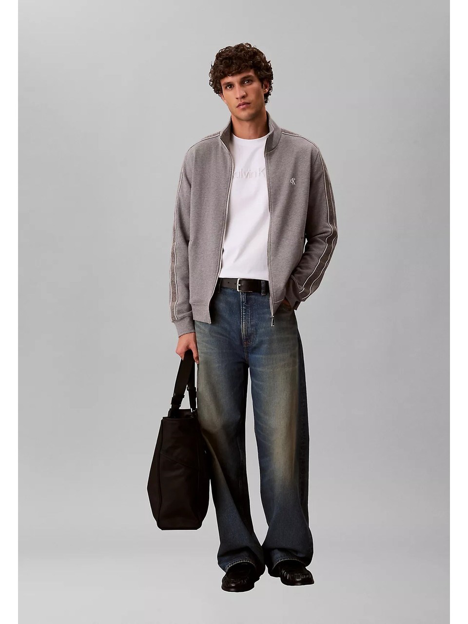 Calvin Klein Erkek T-Shirt LV04LF811GYAF Whıte