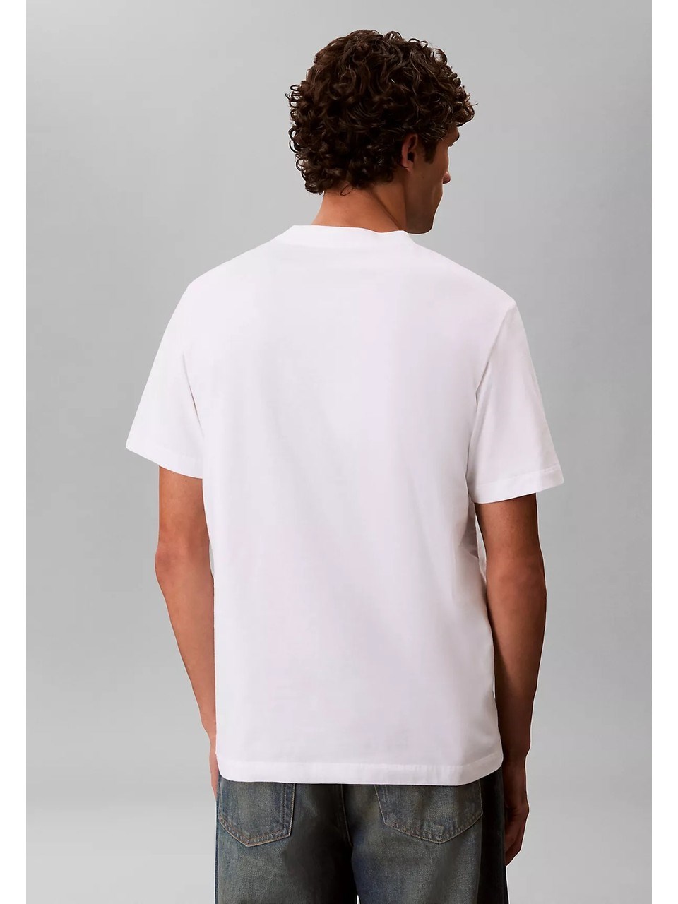 Calvin Klein Erkek T-Shirt LV04LF811GYAF Whıte
