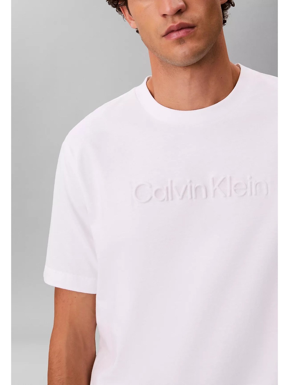 Calvin Klein Erkek T-Shirt LV04LF811GYAF Whıte