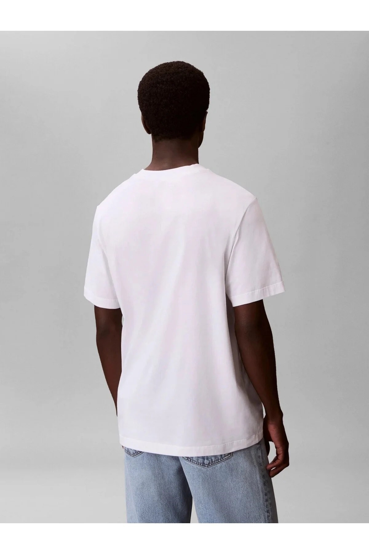 Calvin Klein Erkek T-Shirt LV04LF812GYAF Whıte