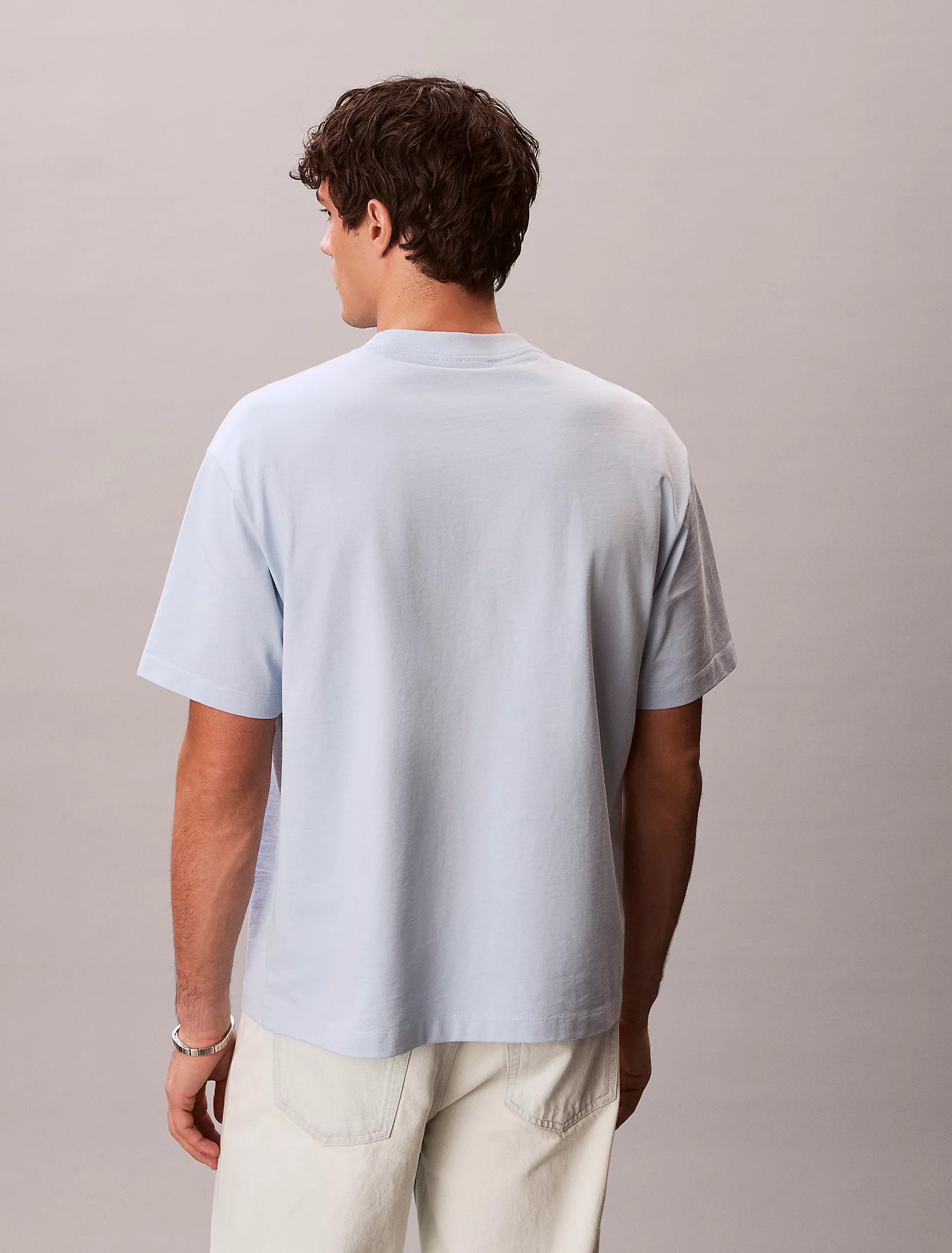 Calvin Klein Erkek T-Shirt LV04RF819GC1O Breezy Blue