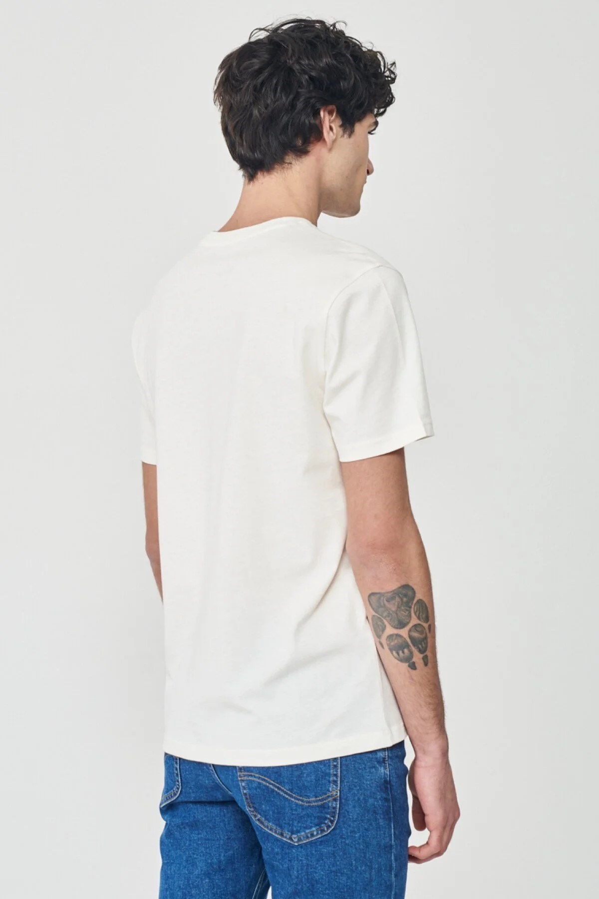 Lee Erkek T-Shirt LV11FQMK Off White