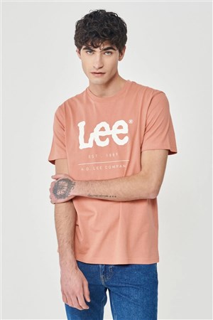 Lee Erkek T-Shirt LV11FQUK Rust