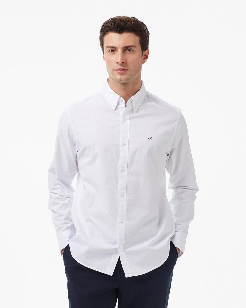Calvin Klein Erkek Gömlek LV140EM125YAA Chalk