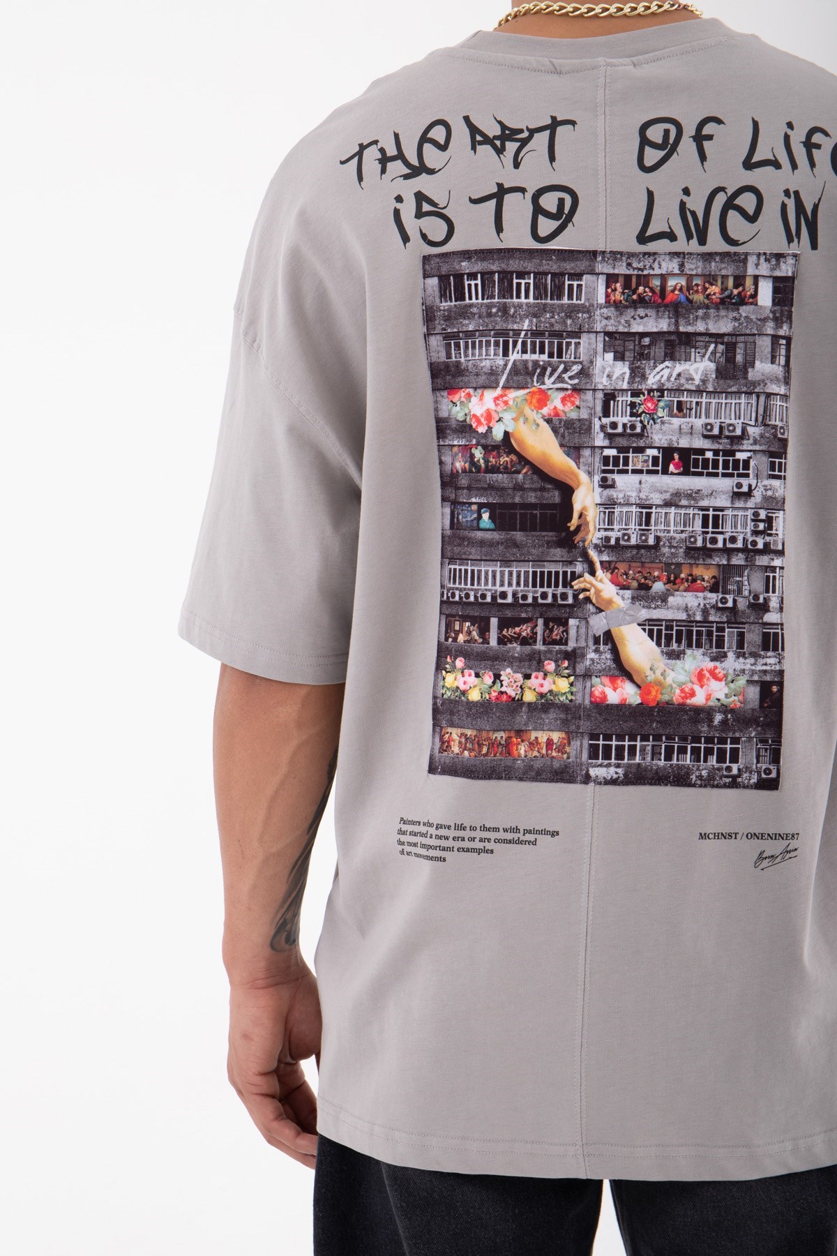 Machinist Erkek T-Shirt M1636 Ice Gri