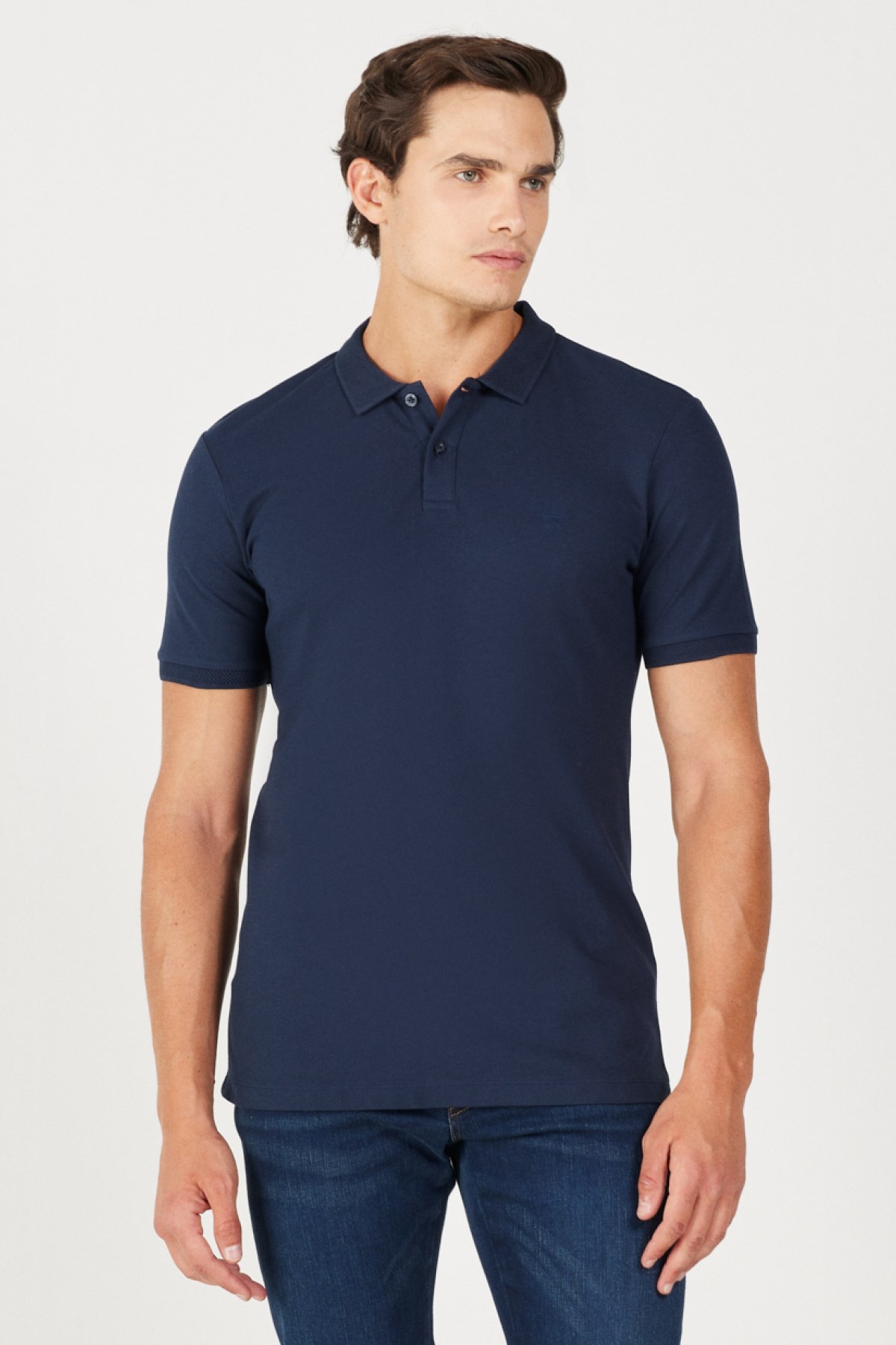 Wrangler Erkek T-Shirt MW211837410 Navy