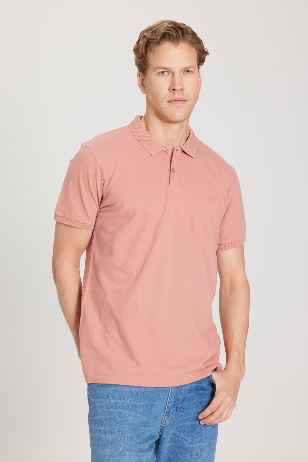 Wrangler Erkek T-Shirt MW211837532 Dusty Rose