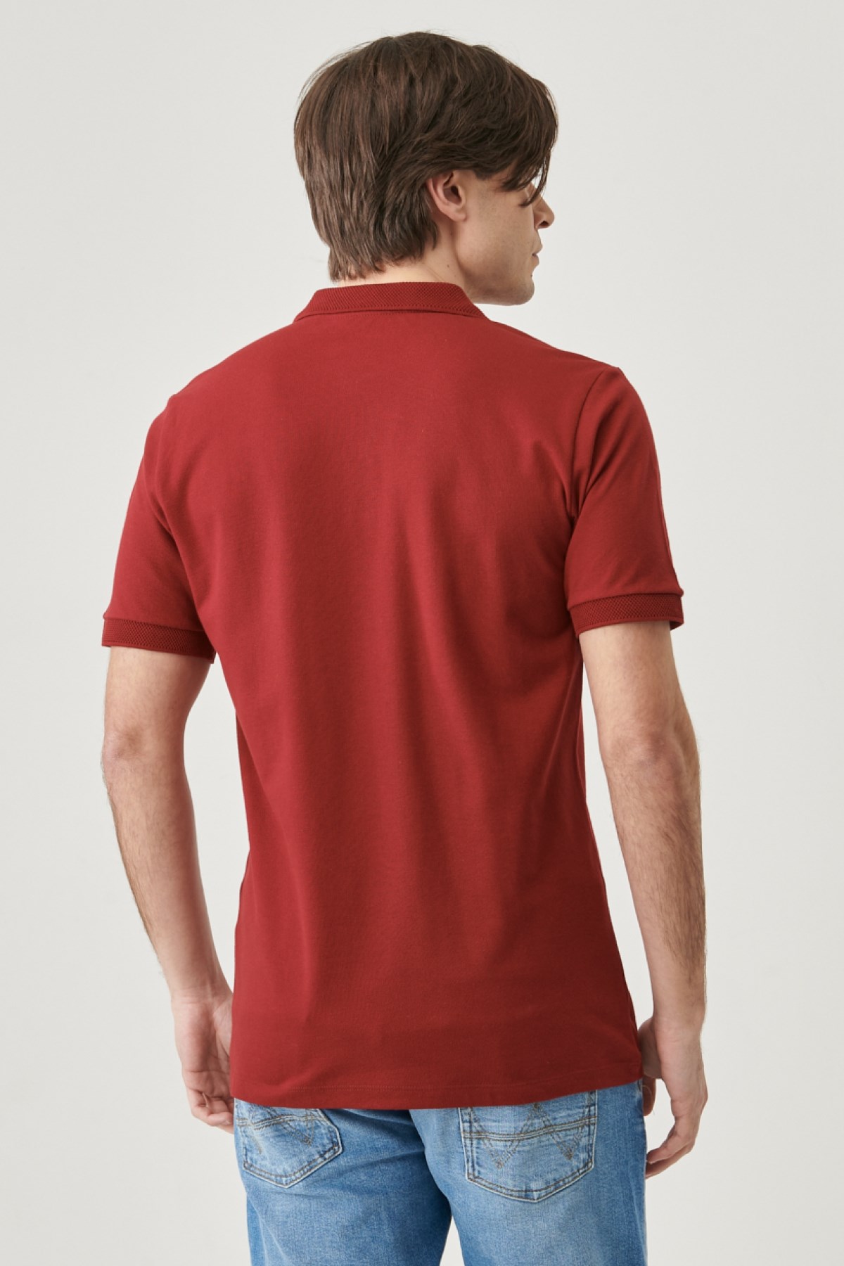 Wrangler Erkek T-Shirt MW211837800 Bordoeux