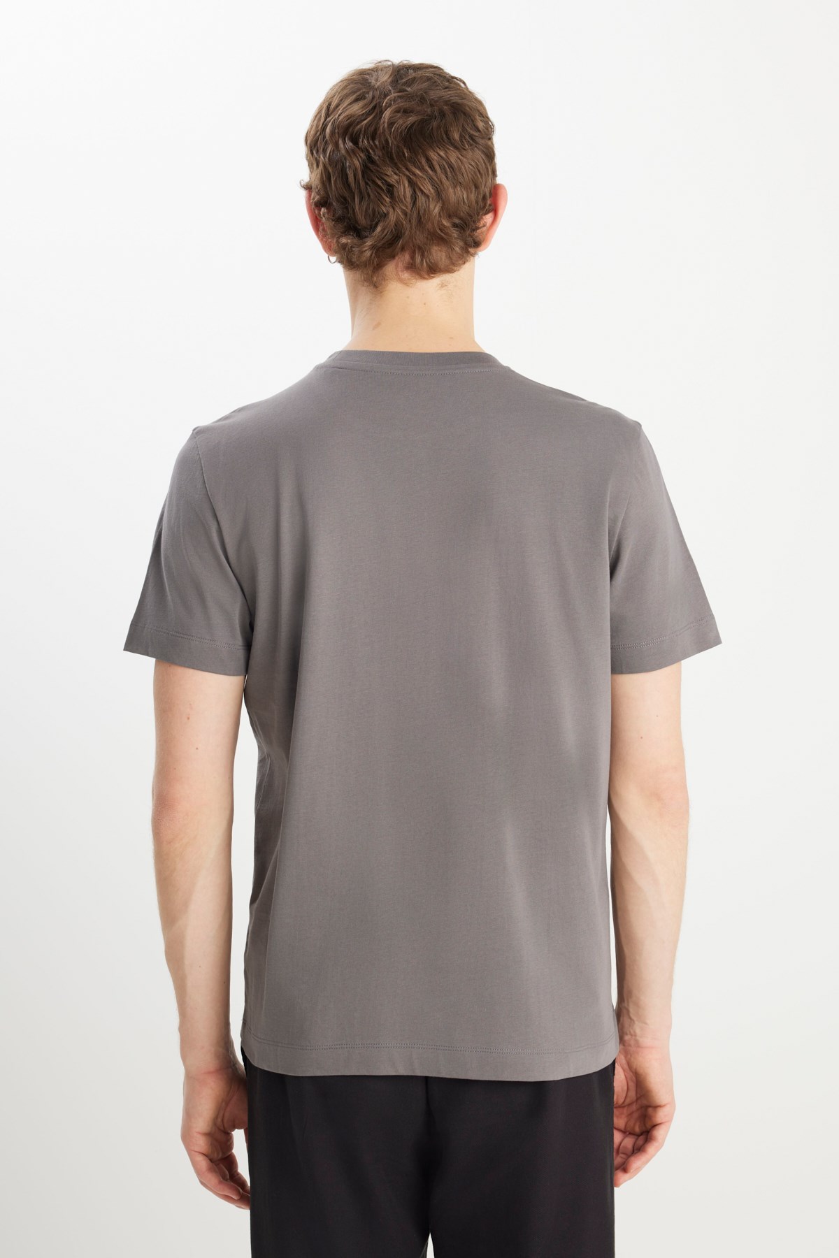 Wrangler Erkek T-Shirt MW70MD3003 Anthracite