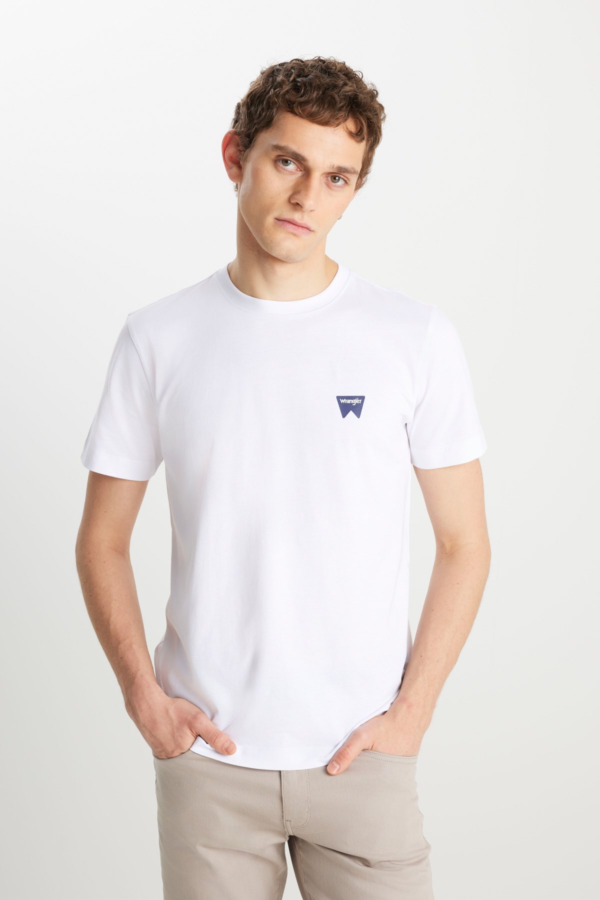 Wrangler Erkek T-Shirt MW70MD3312 White