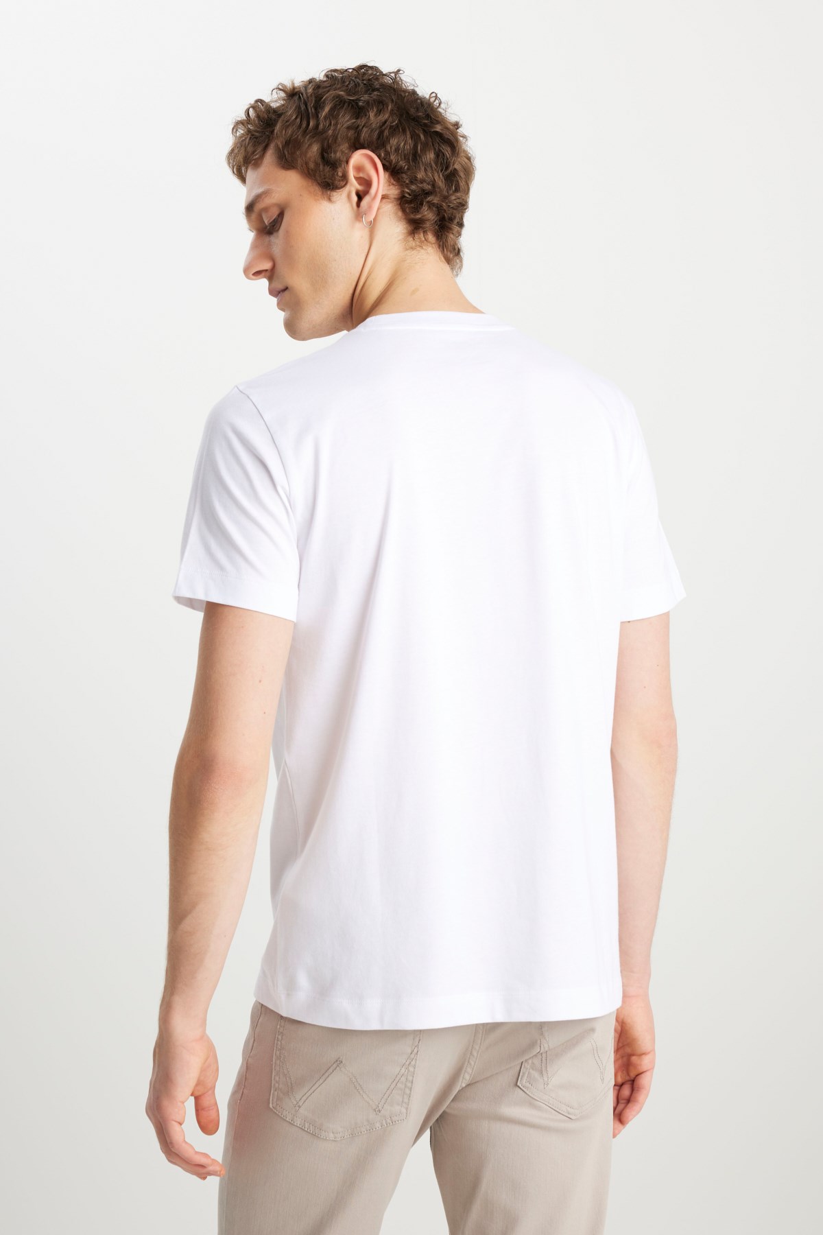 Wrangler Erkek T-Shirt MW70MD3312 White