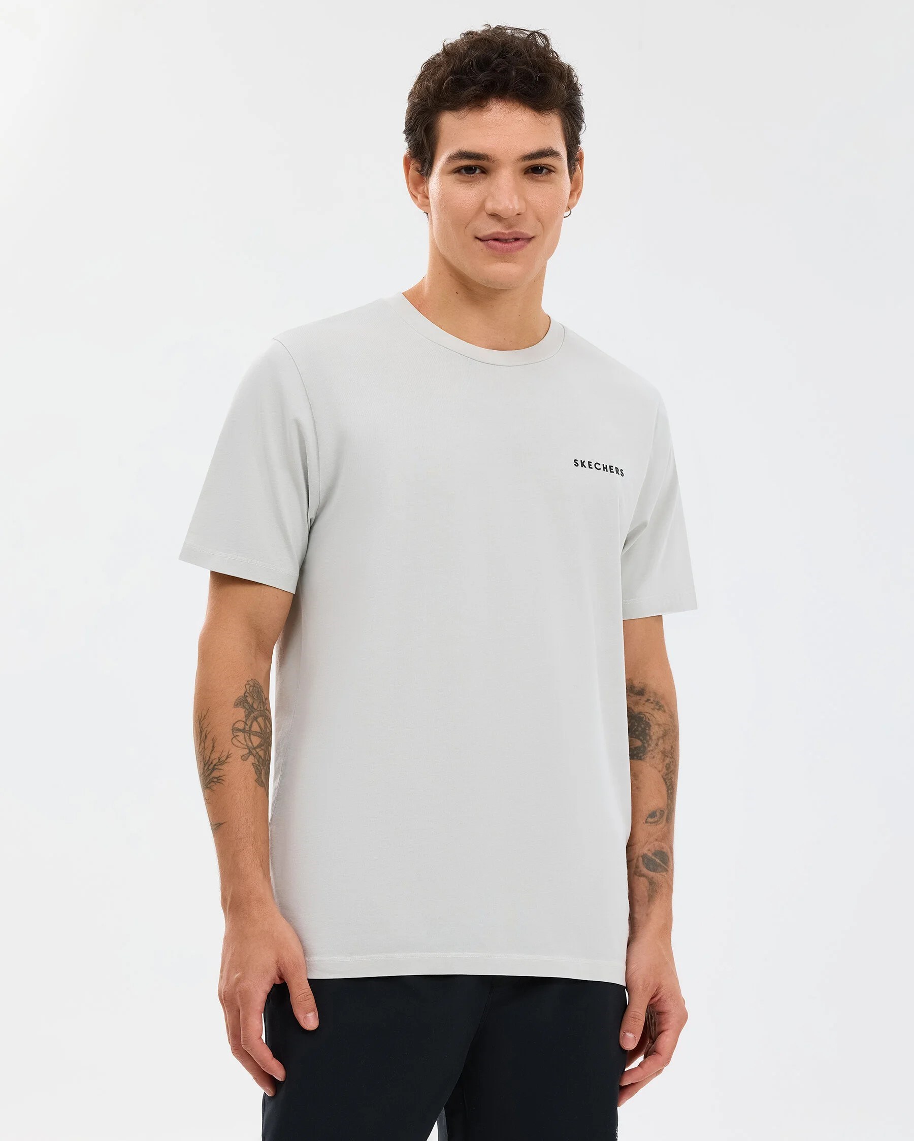 Skechers Erkek T-Shirt S241166 Stone