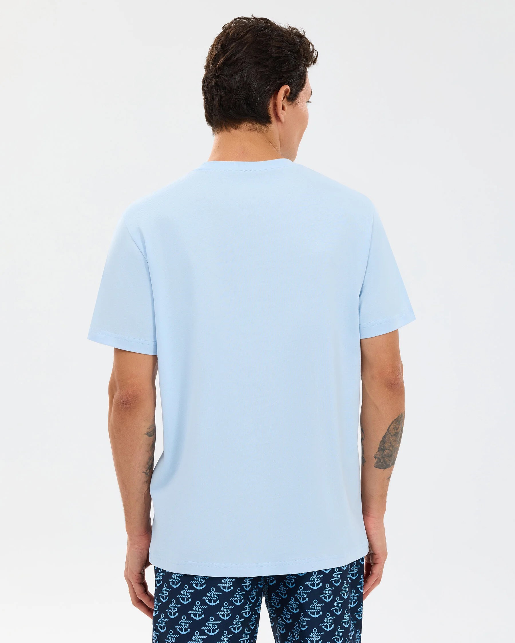 Skechers Erkek T-Shirt S2610119 Lightblue