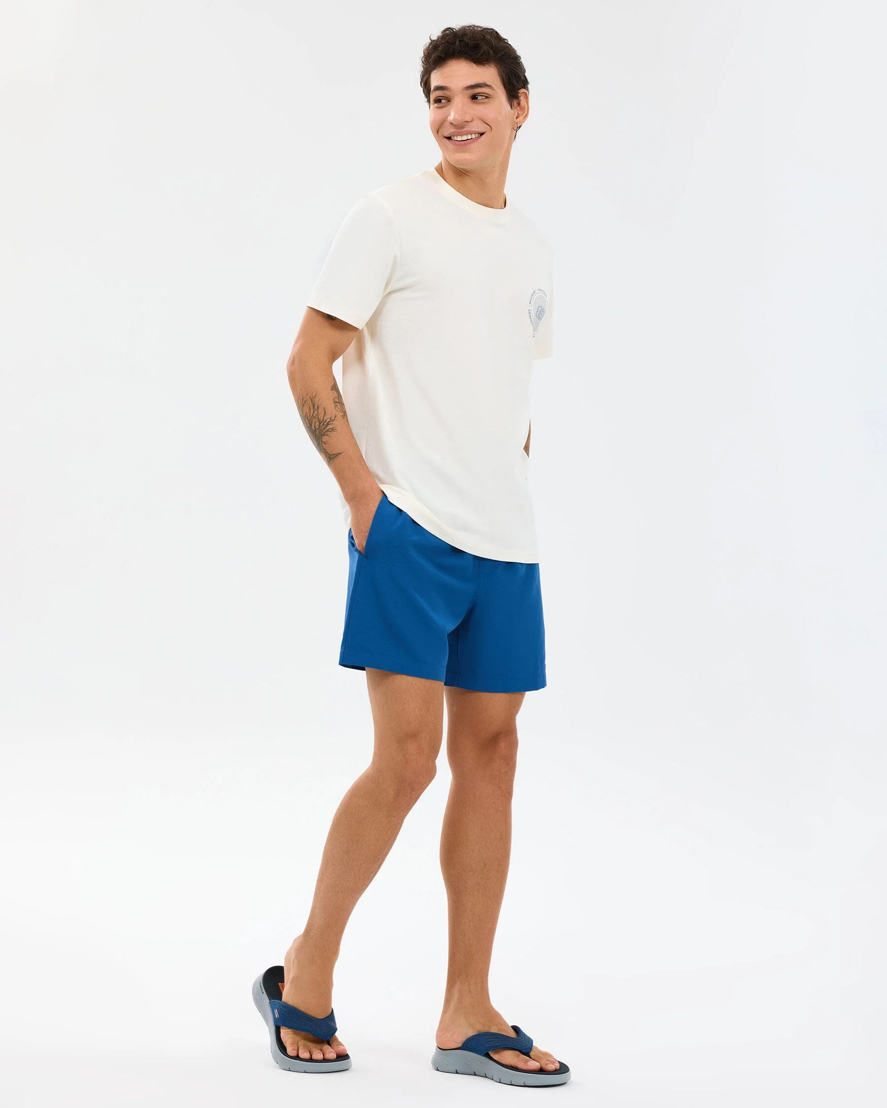 Skechers Erkek T-Shirt S2610119 White