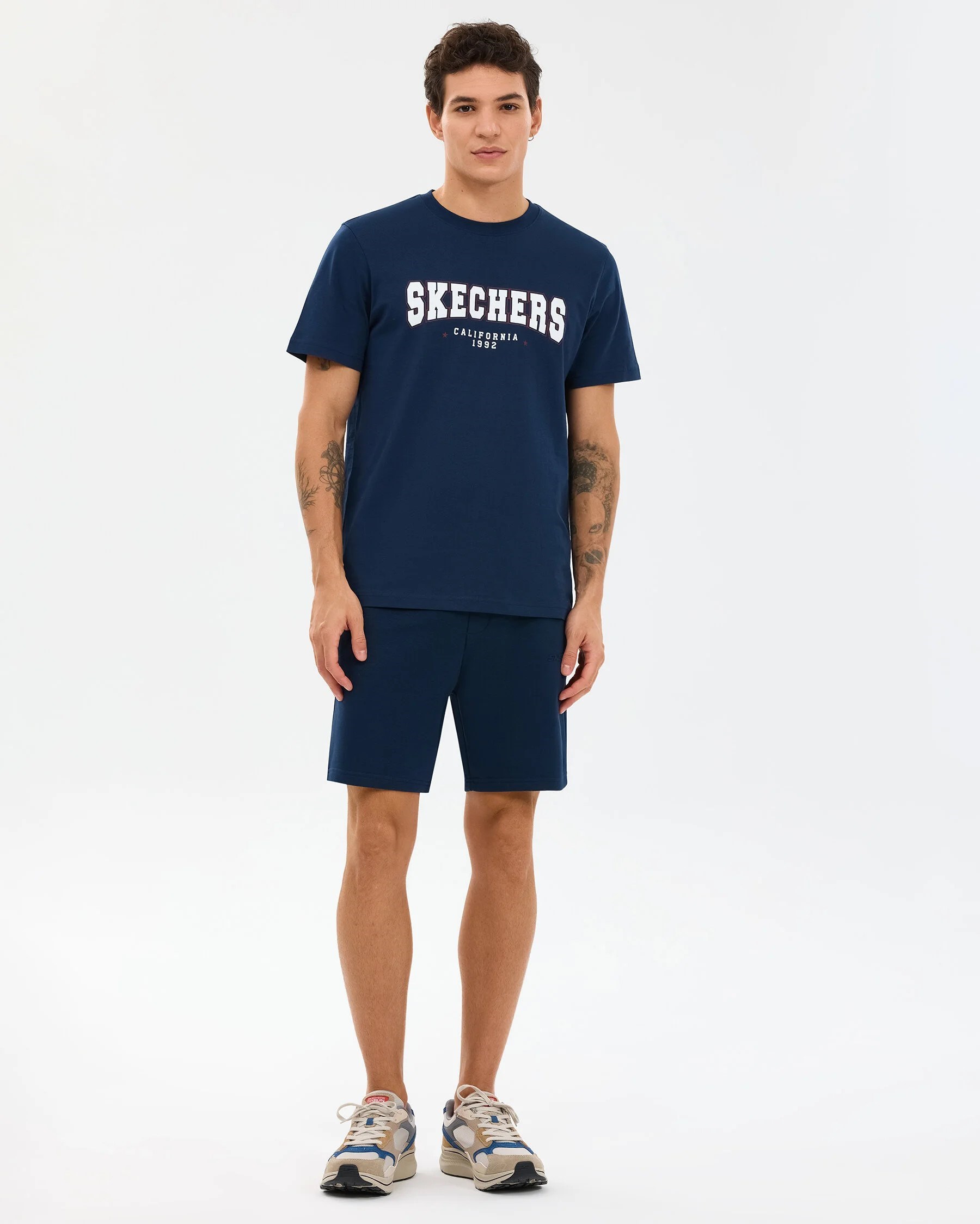 Skechers Erkek T-Shirt S2610122 Navy
