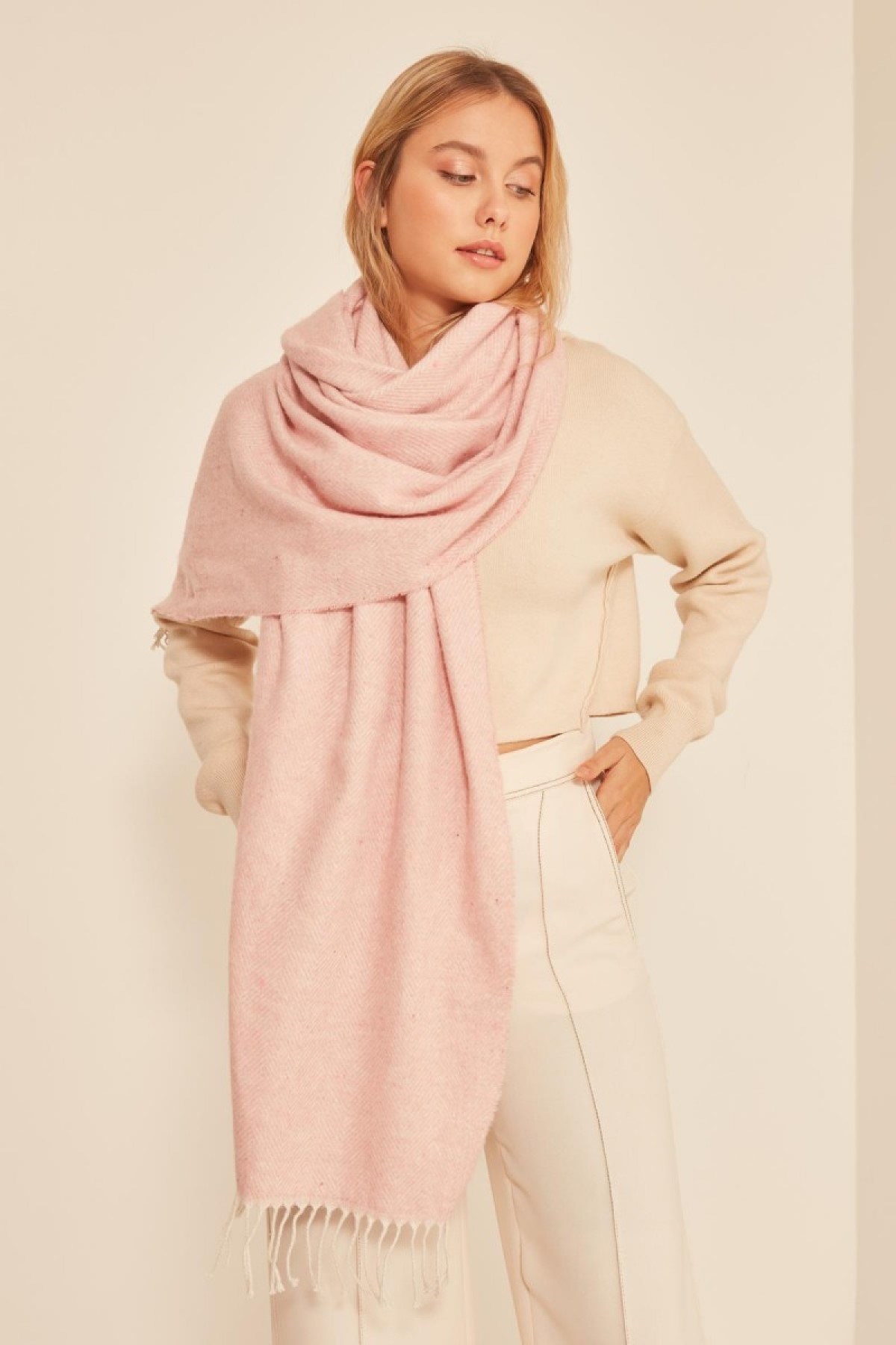 Nesvay Kadın Şal SAL-7782 Pembe