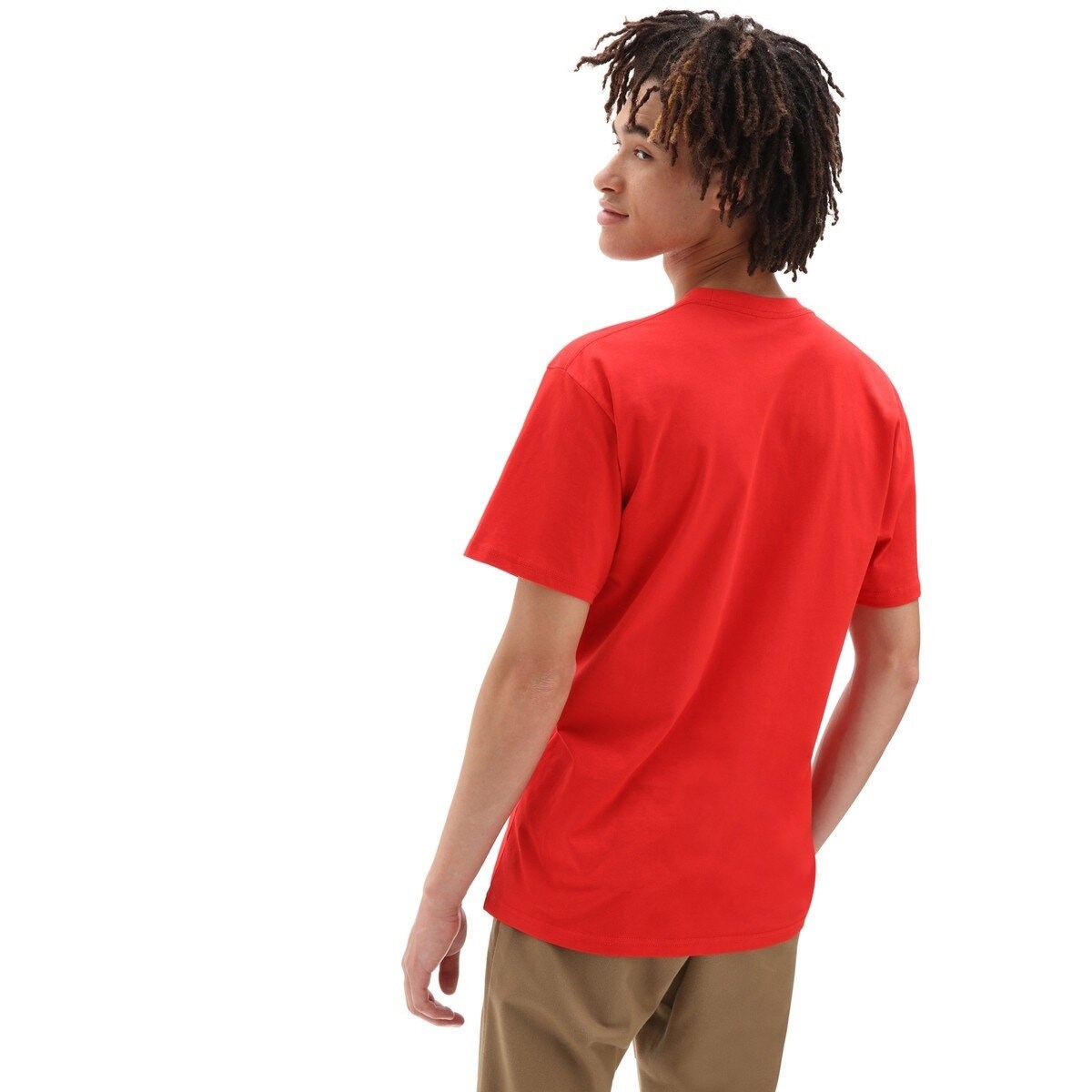 Vans Erkek T-Shirt VN000GGGDS81 Hıgh Rısk Red-Whıte