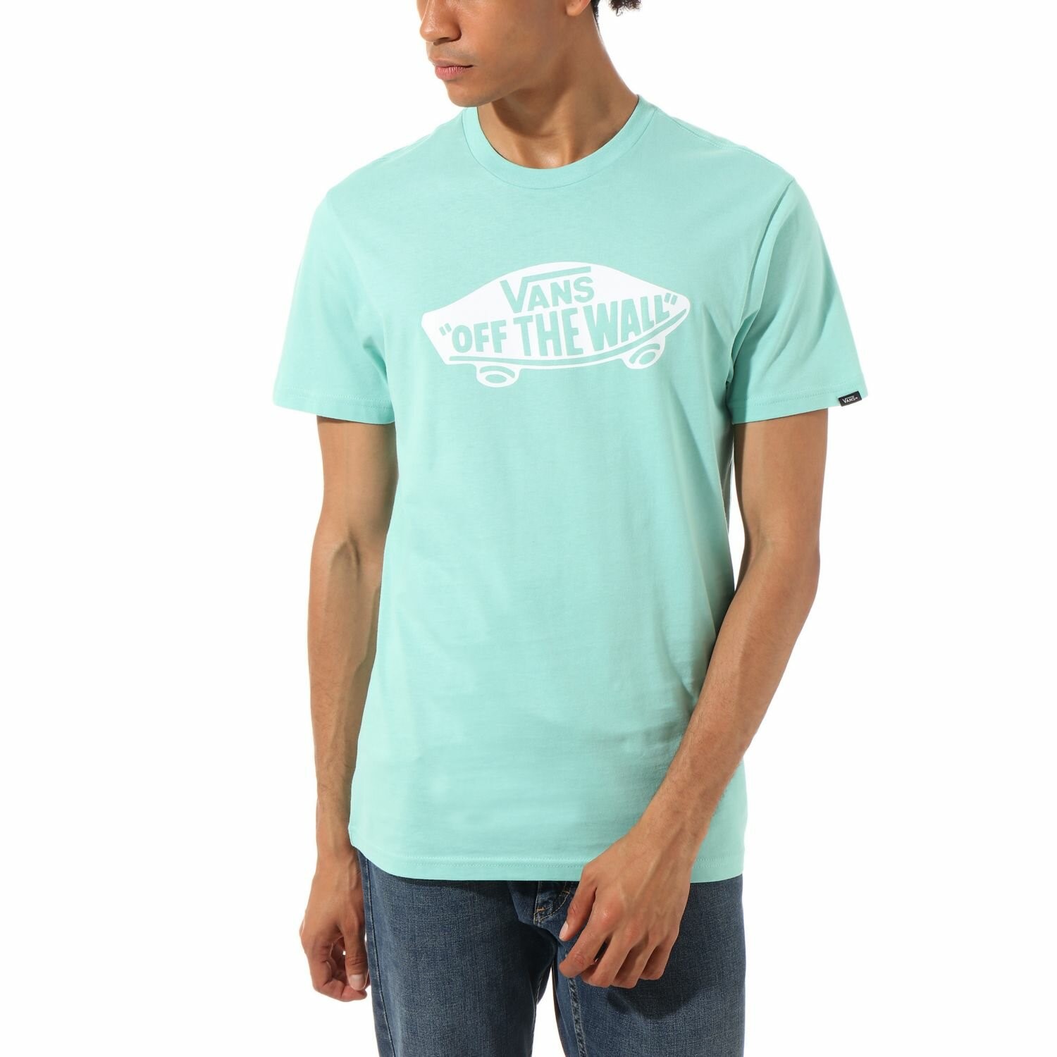 Vans Erkek T-Shirt VN000JAYYME1 Dusty Jade Green-Whıte