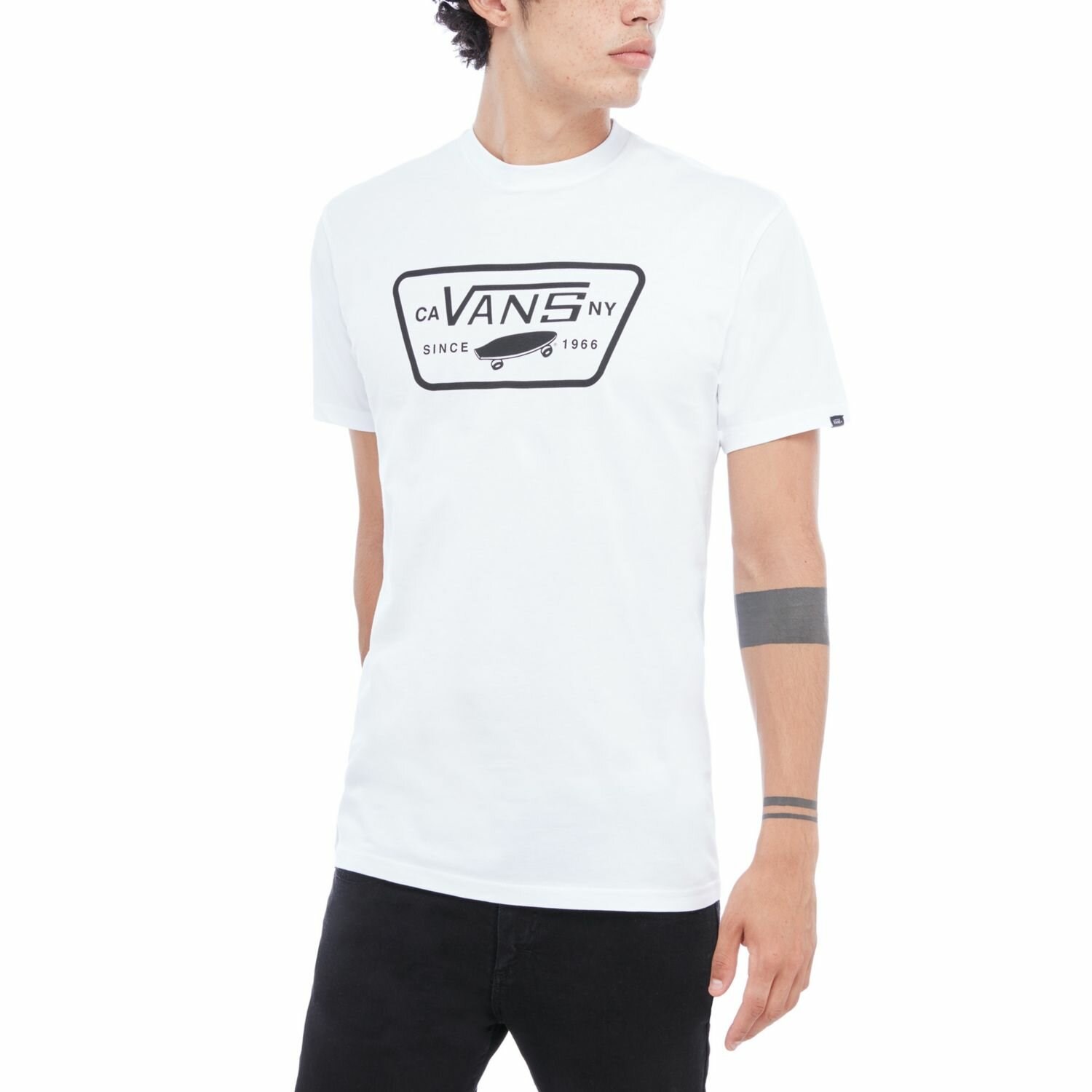 Vans Erkek T-Shirt VN000QN8YB21 Whıte-Black